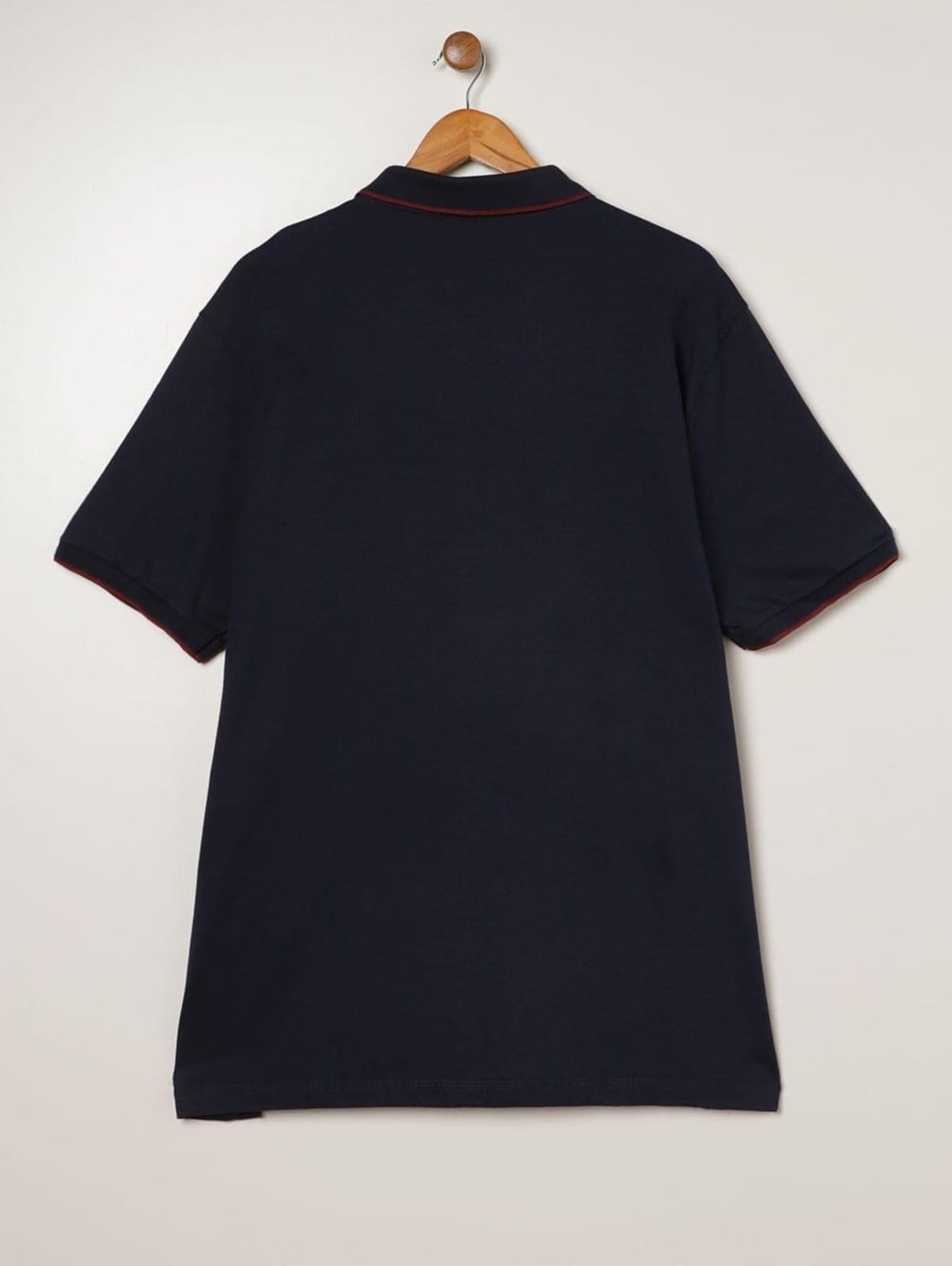 Polo Malha Manga Curta Plus Size Masculina MARINHO - 2