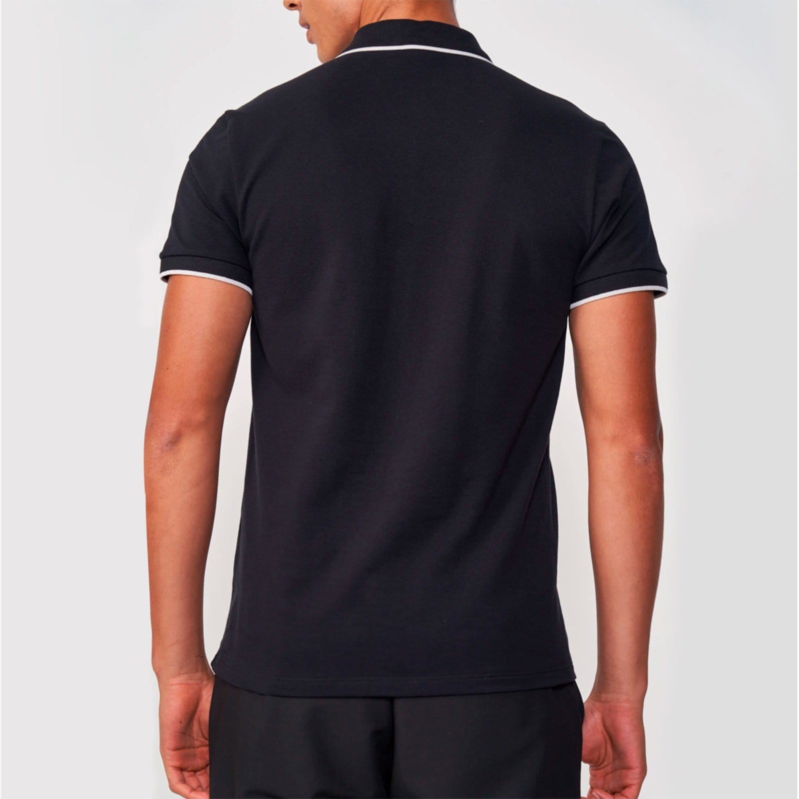 Vista 2 Camisa Polo Colcci Logo Listra Ou25 Masculino Colcci preto