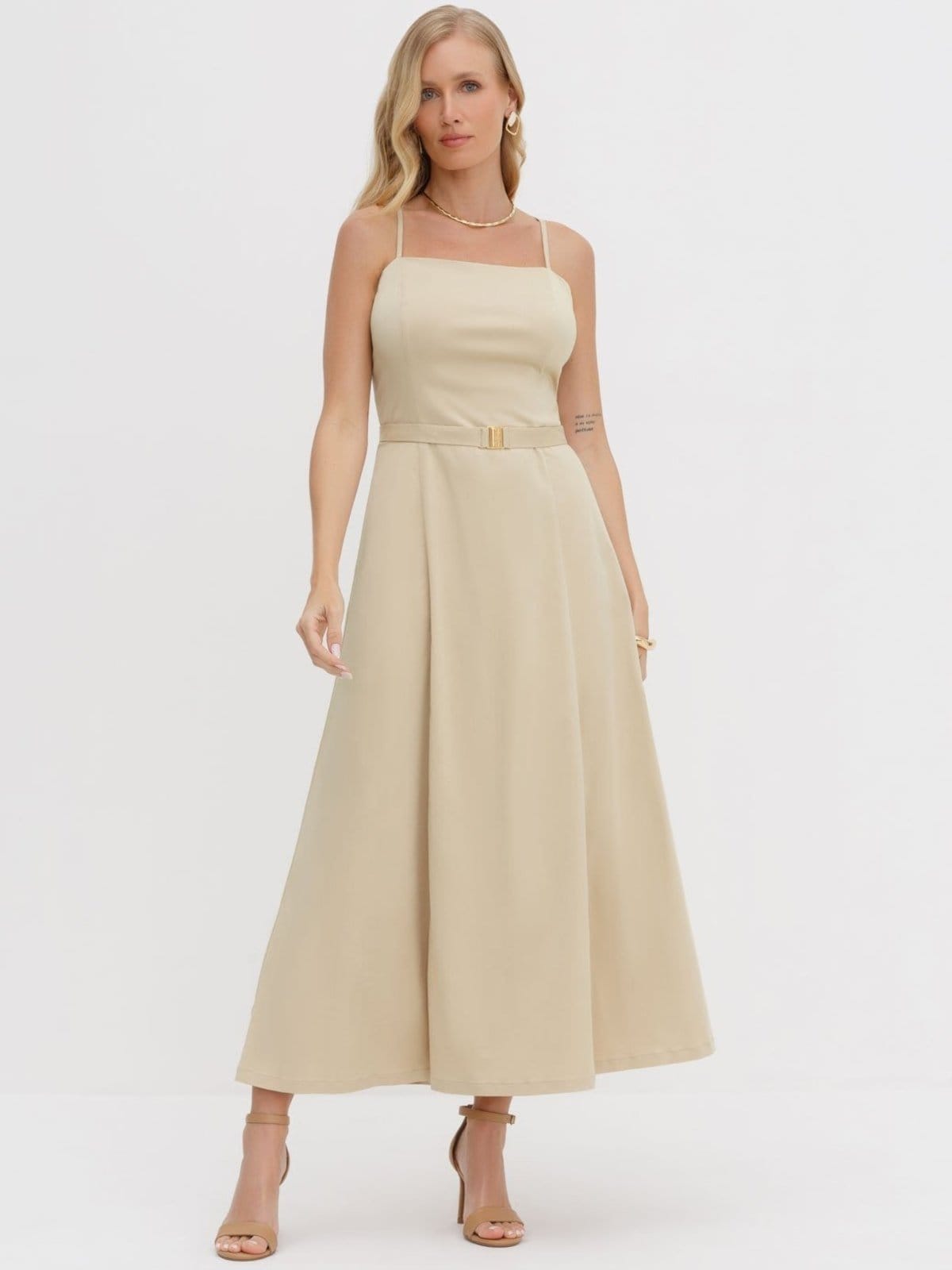 Vestido de Alça Maxi Longuete Nice