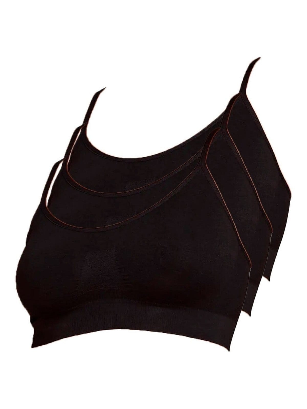 Vista principal Kit com 3 Top sem Aro e sem Bojo Hope S21020 Hope preto