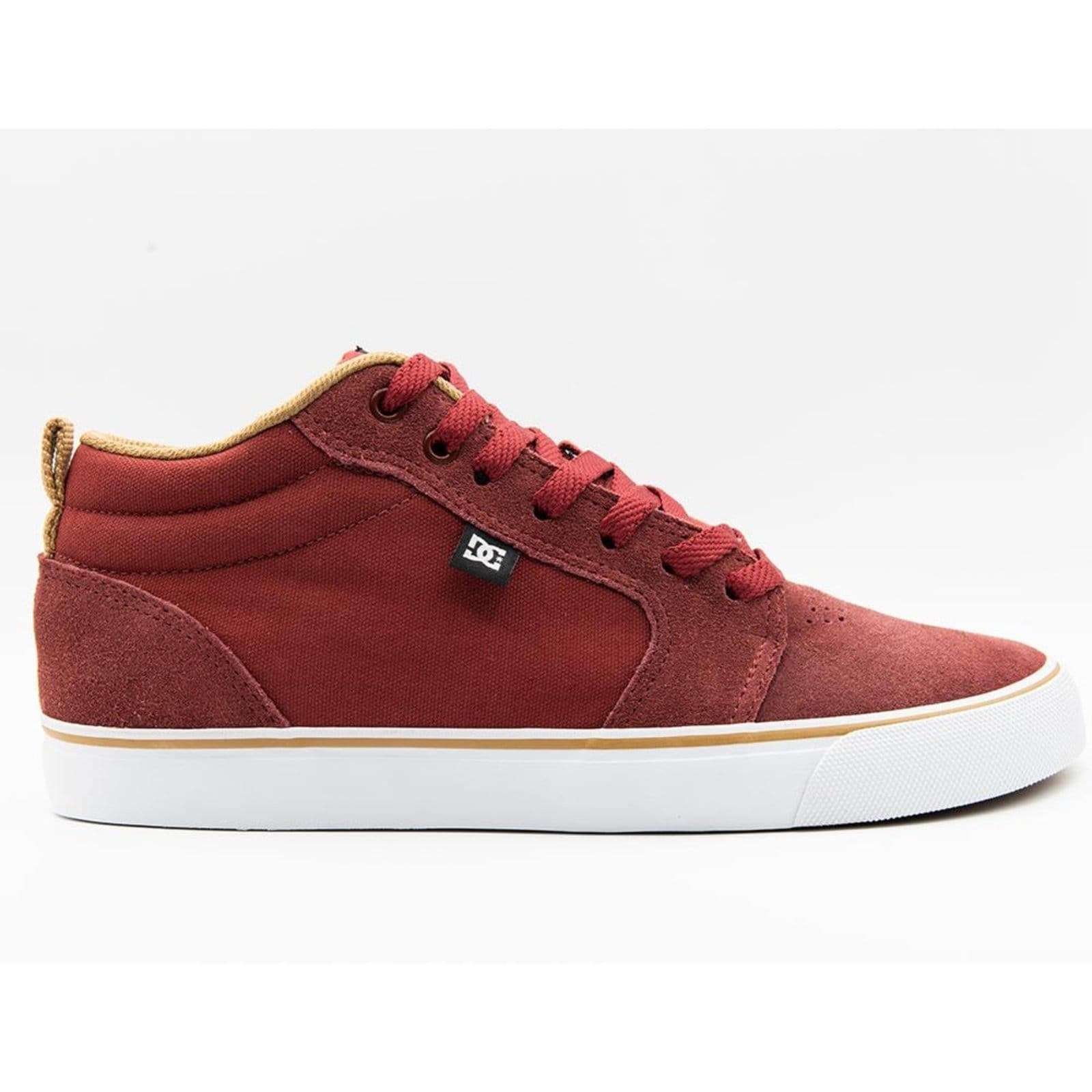 Vista principal Tênis DC Shoes DC Anvil LA Mid WT24 Wine/Caramel/White DC Shoes marrom white