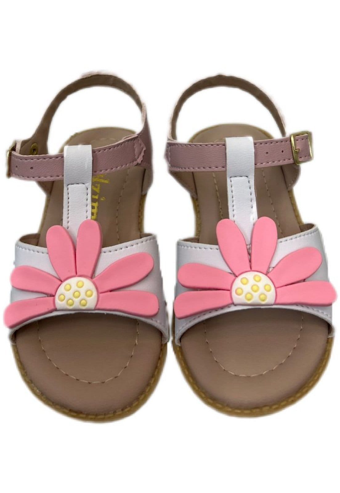 Vista 2 Infantil - Sandalia de Jasmin para meninas Solzim Rosa SOLZIM CALÇADOS branco/rosa rosa