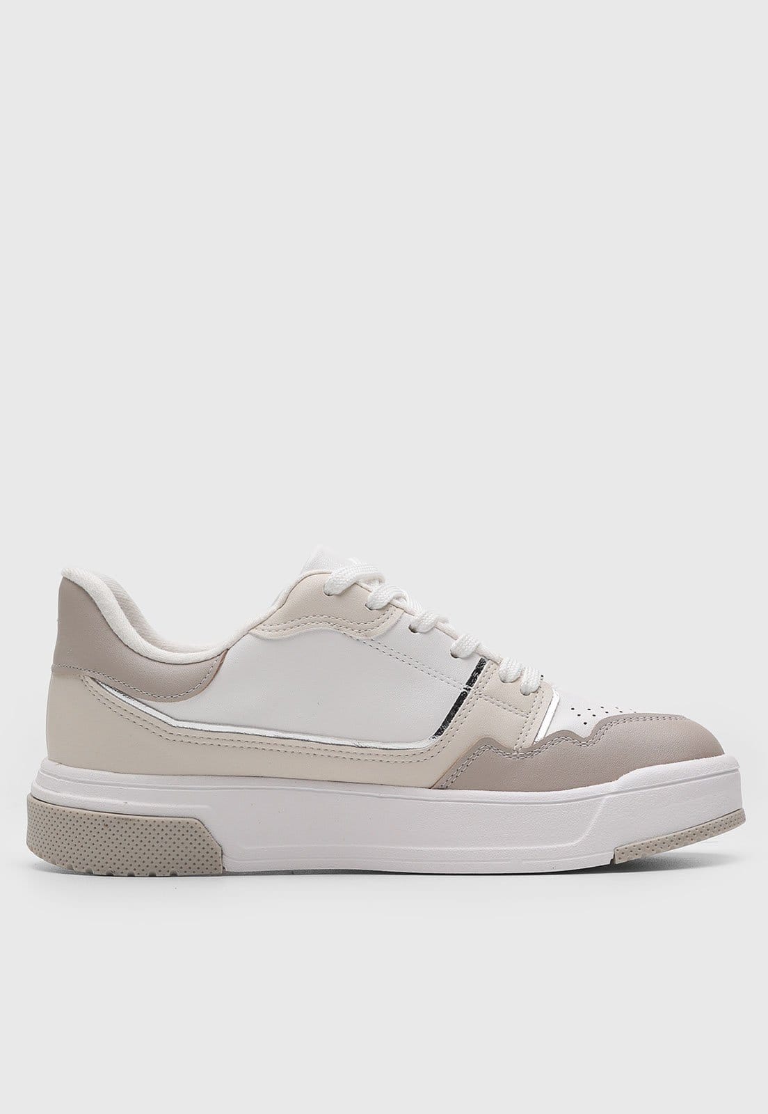 Vista 2 Tênis Feminino Vizzano Casual Cadar��o VIZZANO branco