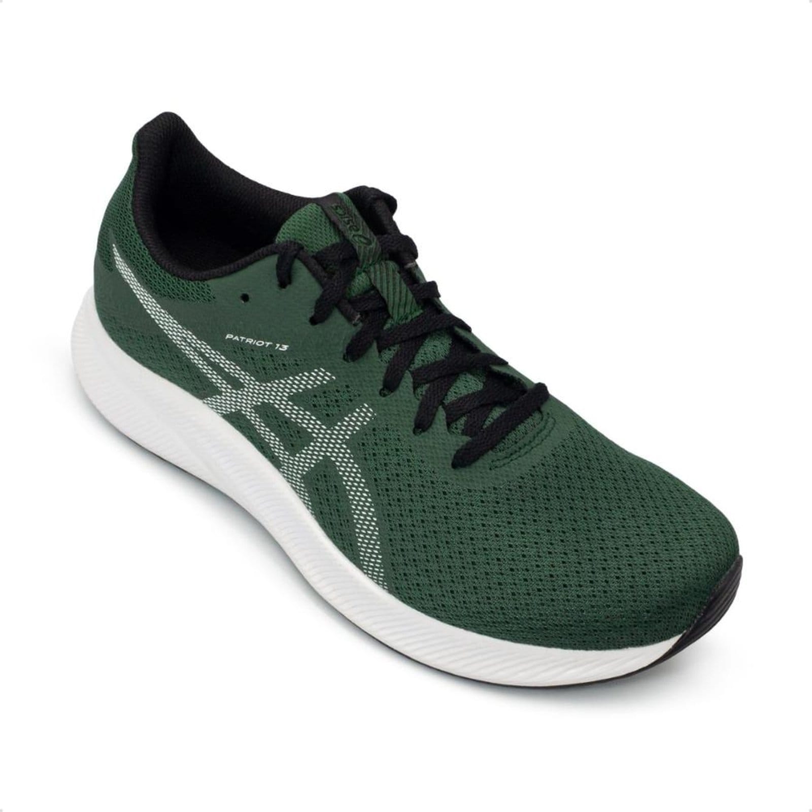 Vista 2 Tênis Asics Masculino Patriot 13 Corrida ASICS verde