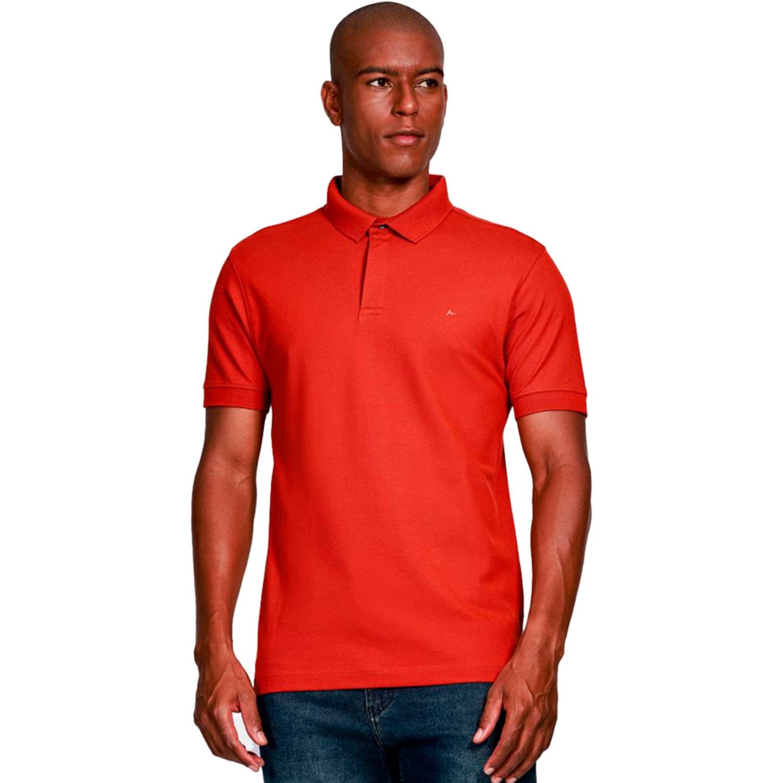 Vista principal Camisa Polo Aramis Piquet Ve25 Ferrugem Masculino Aramis laranja