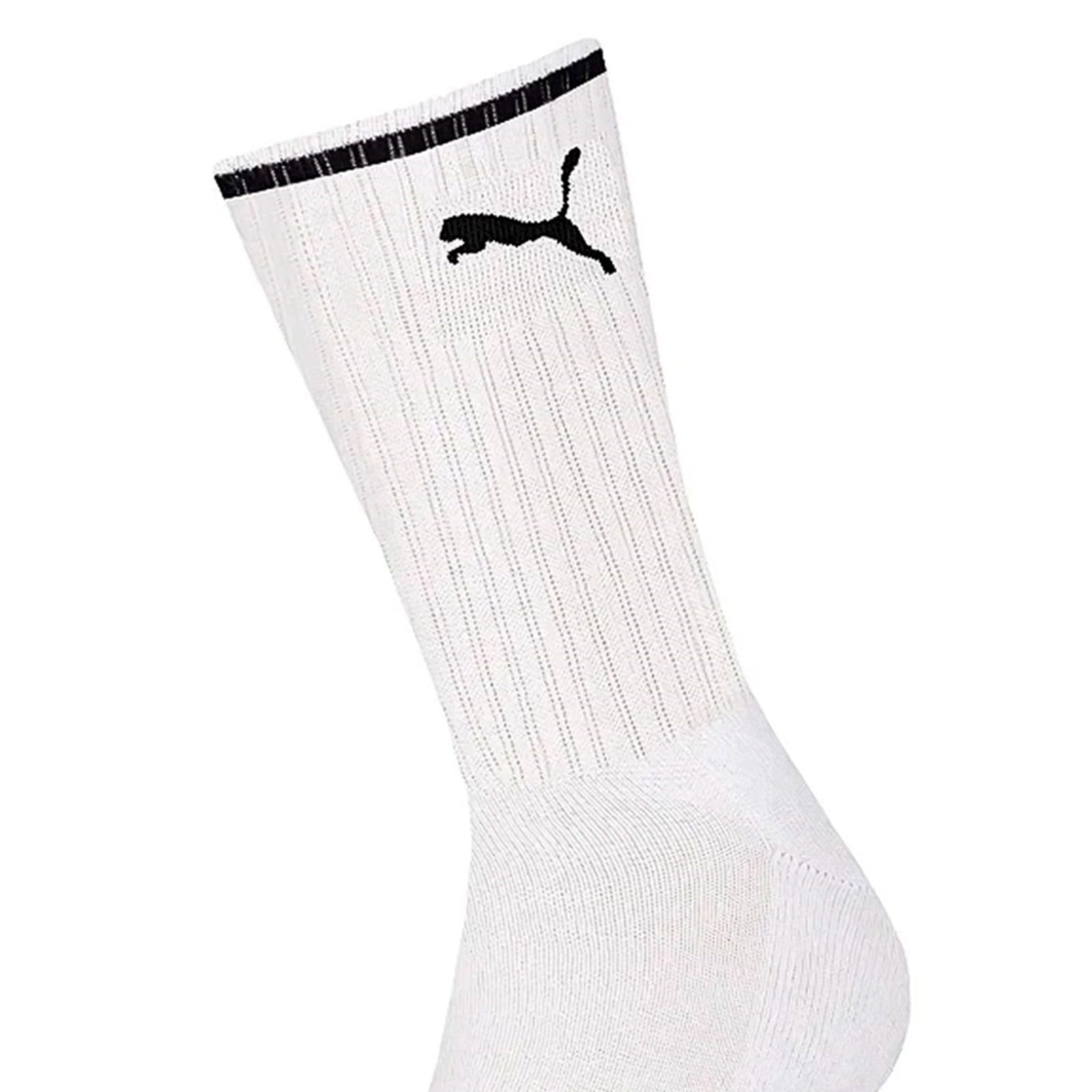 Vista 2 Meia Puma Masculina Esportiva Cano Longo 4690 Puma branco