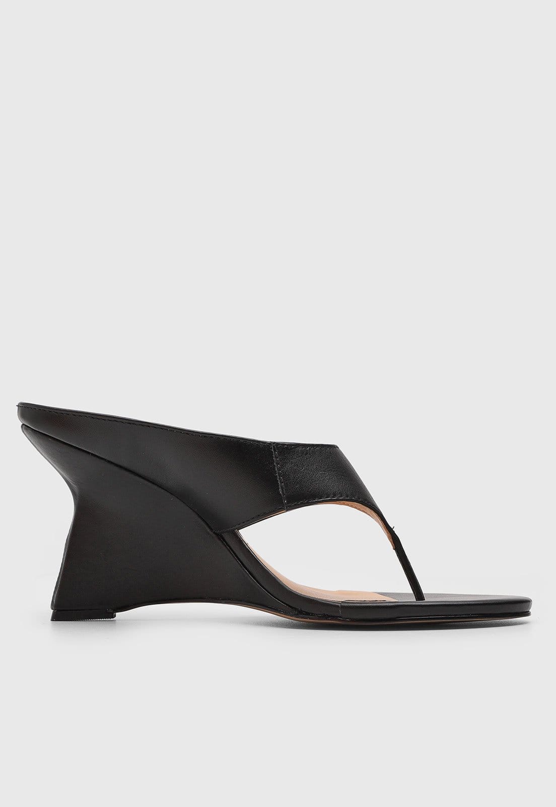 Vista 2 Sandália Feminina Luiza Barcelos Salto Médio Preta Luiza Barcelos preto