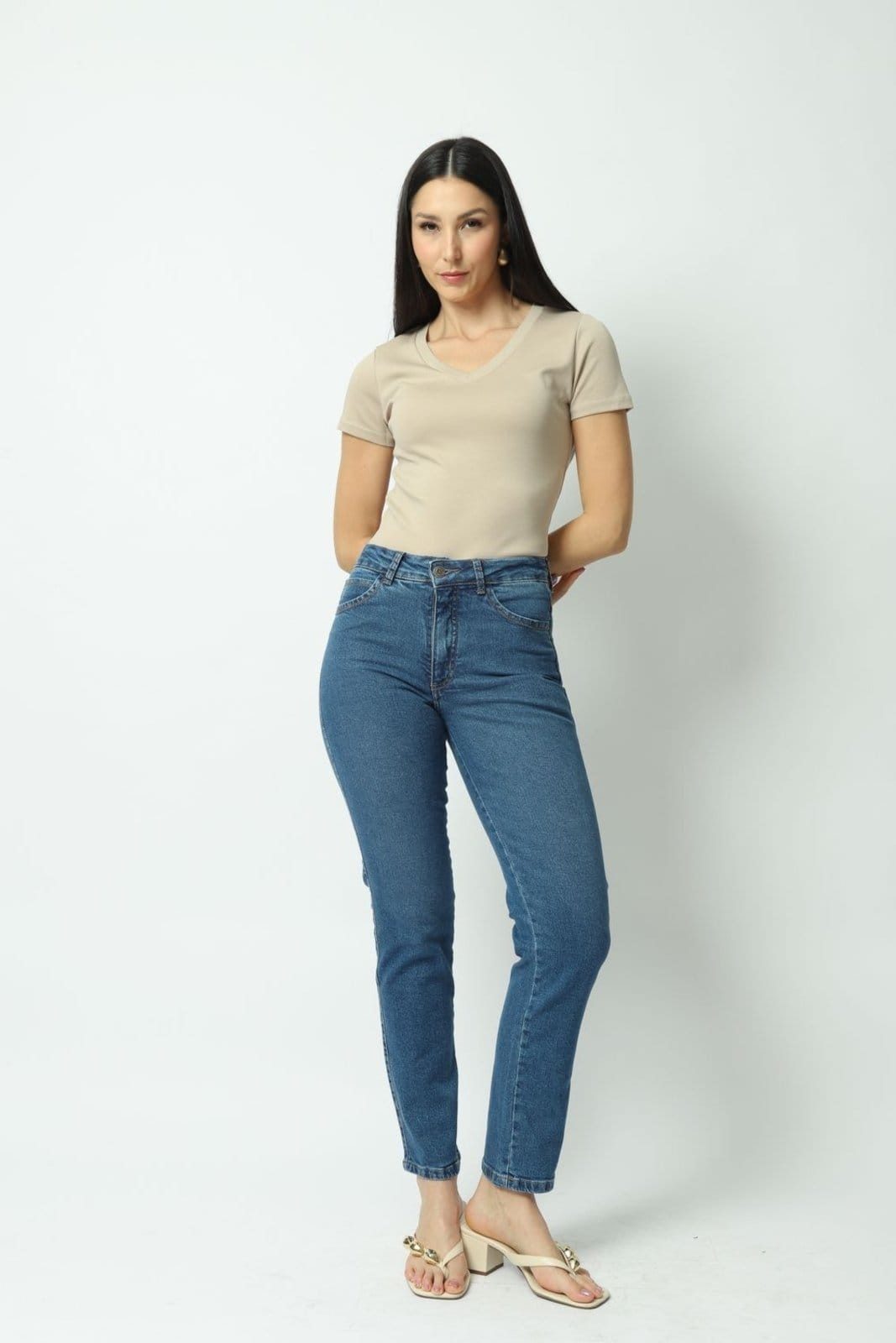 Calça Jeans Reta
