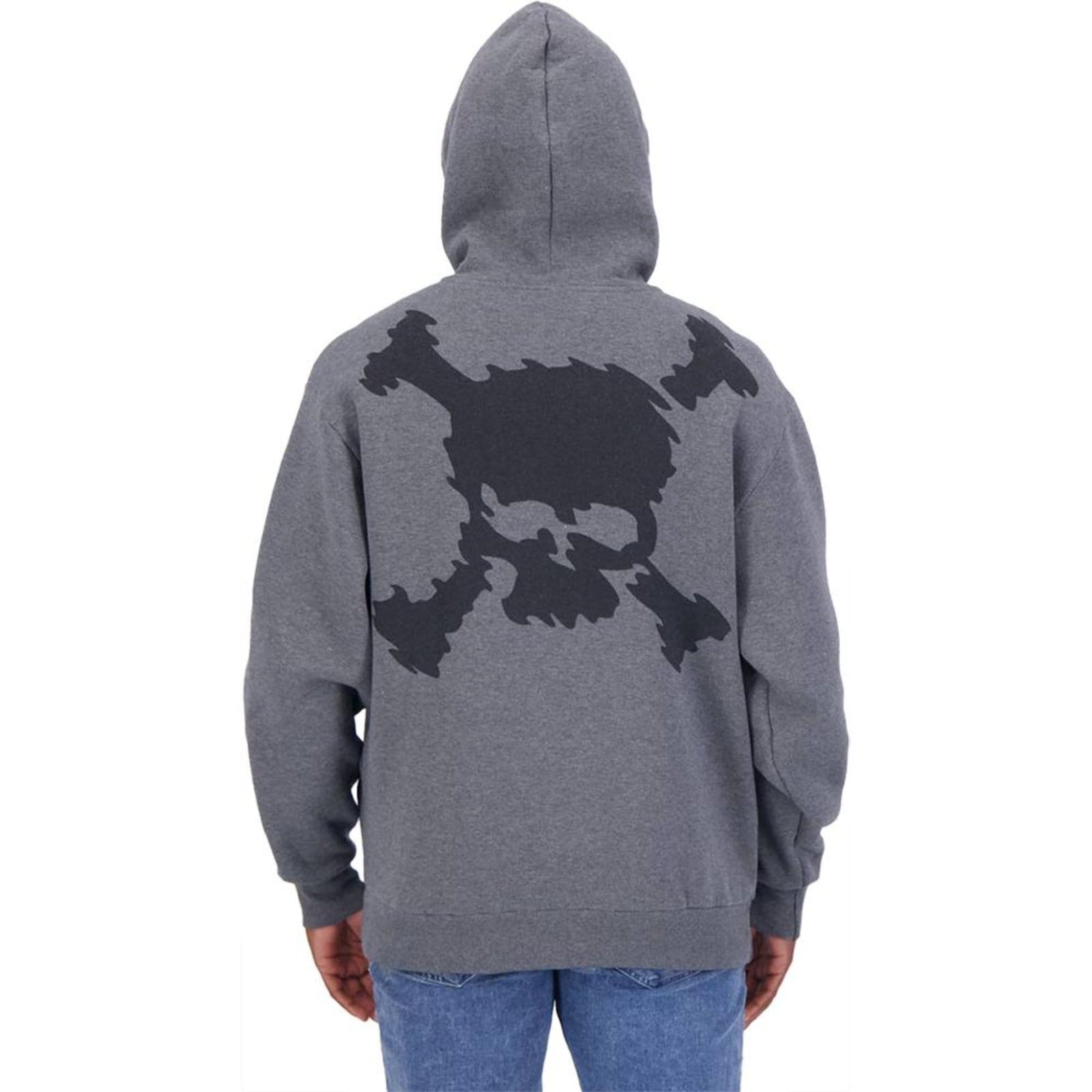 Vista 2 Moletom Oakley Canguru Heritage Big Skull WT24 Athletic Oakley grafite