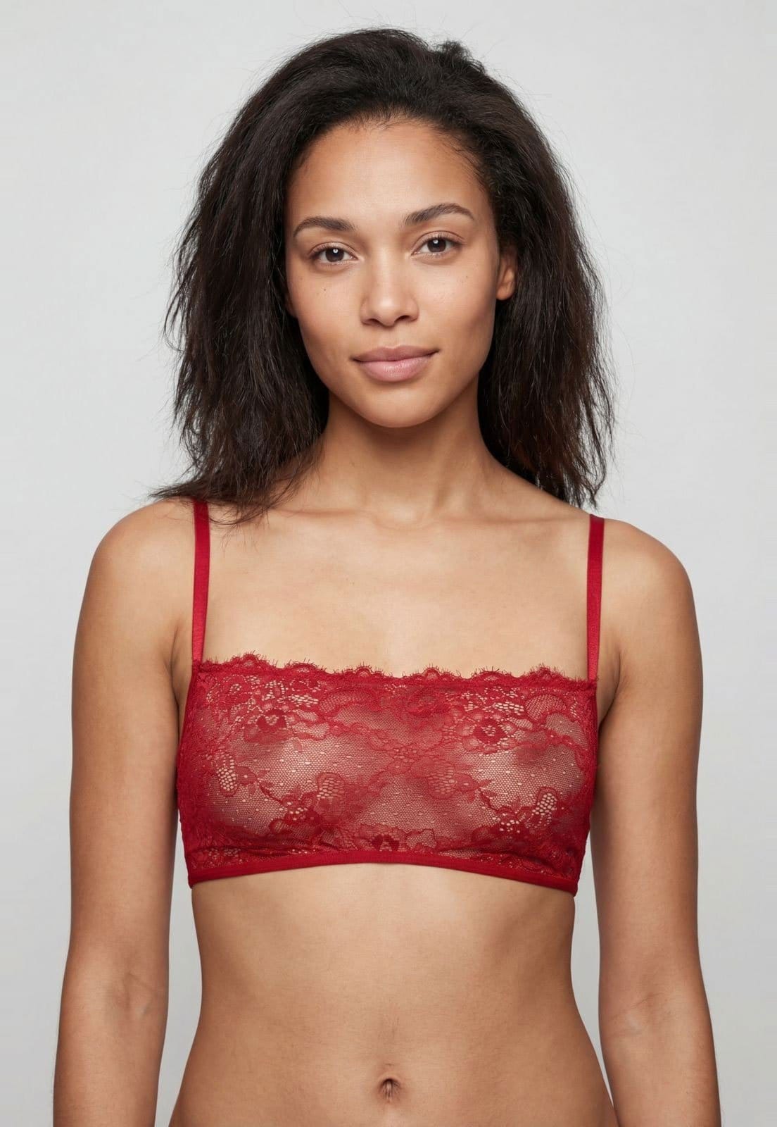 Vista principal Sutiã Feminino Hope Bandeau Renda Hope vermelho