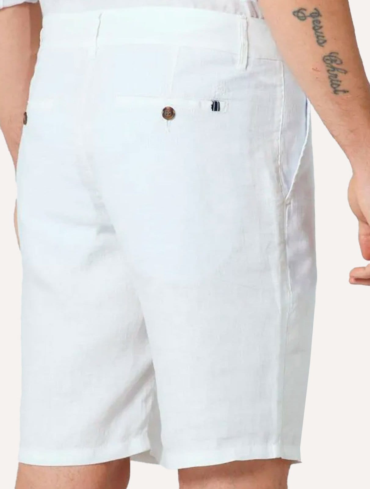 Vista 2 Bermuda Original Penguin Chino Linho BPHB0017 Off-White Penguin off-white white