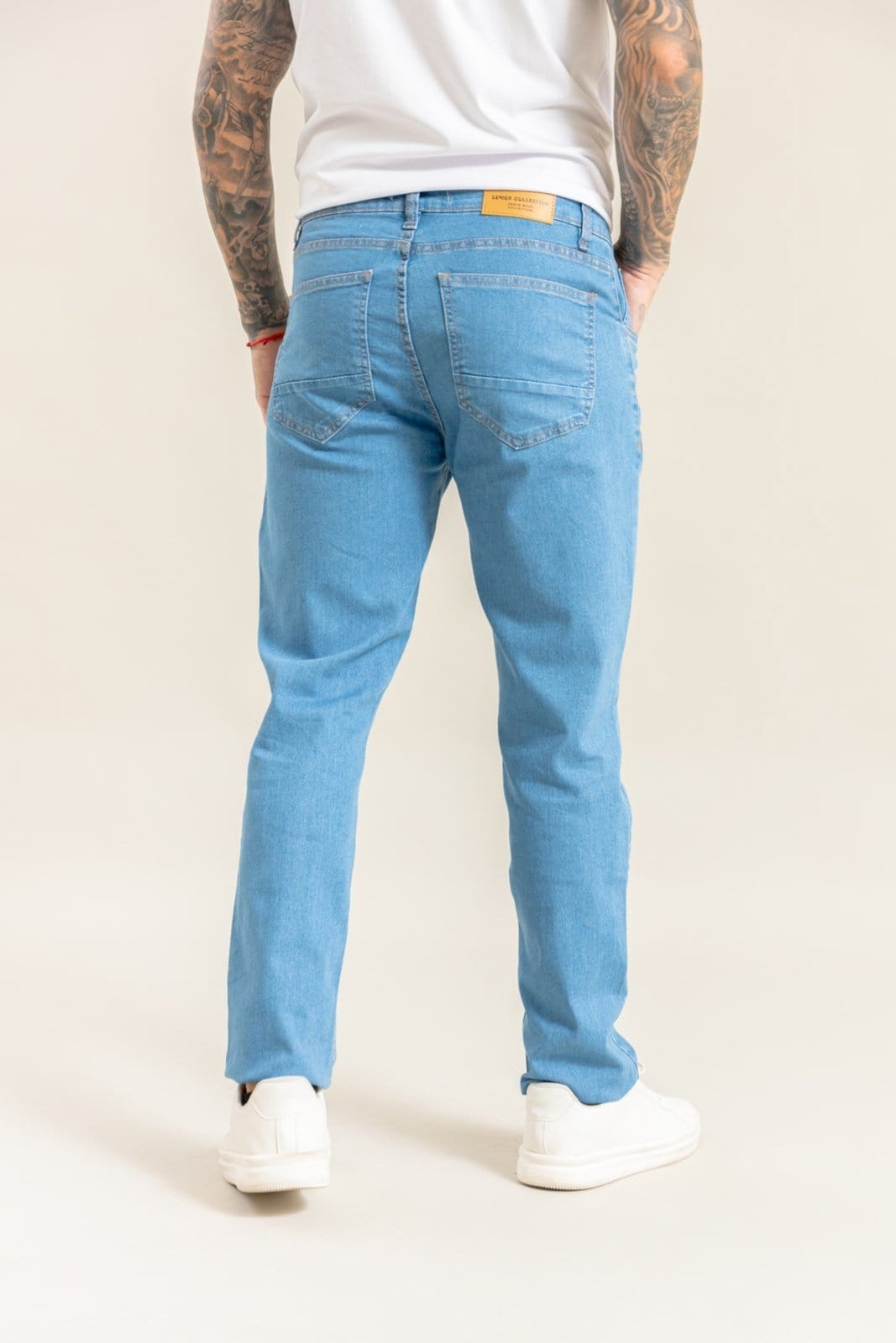 Vista 2 Calça Jeans Masculina Slim Fit Clara Lemier Collection LEMIER azul