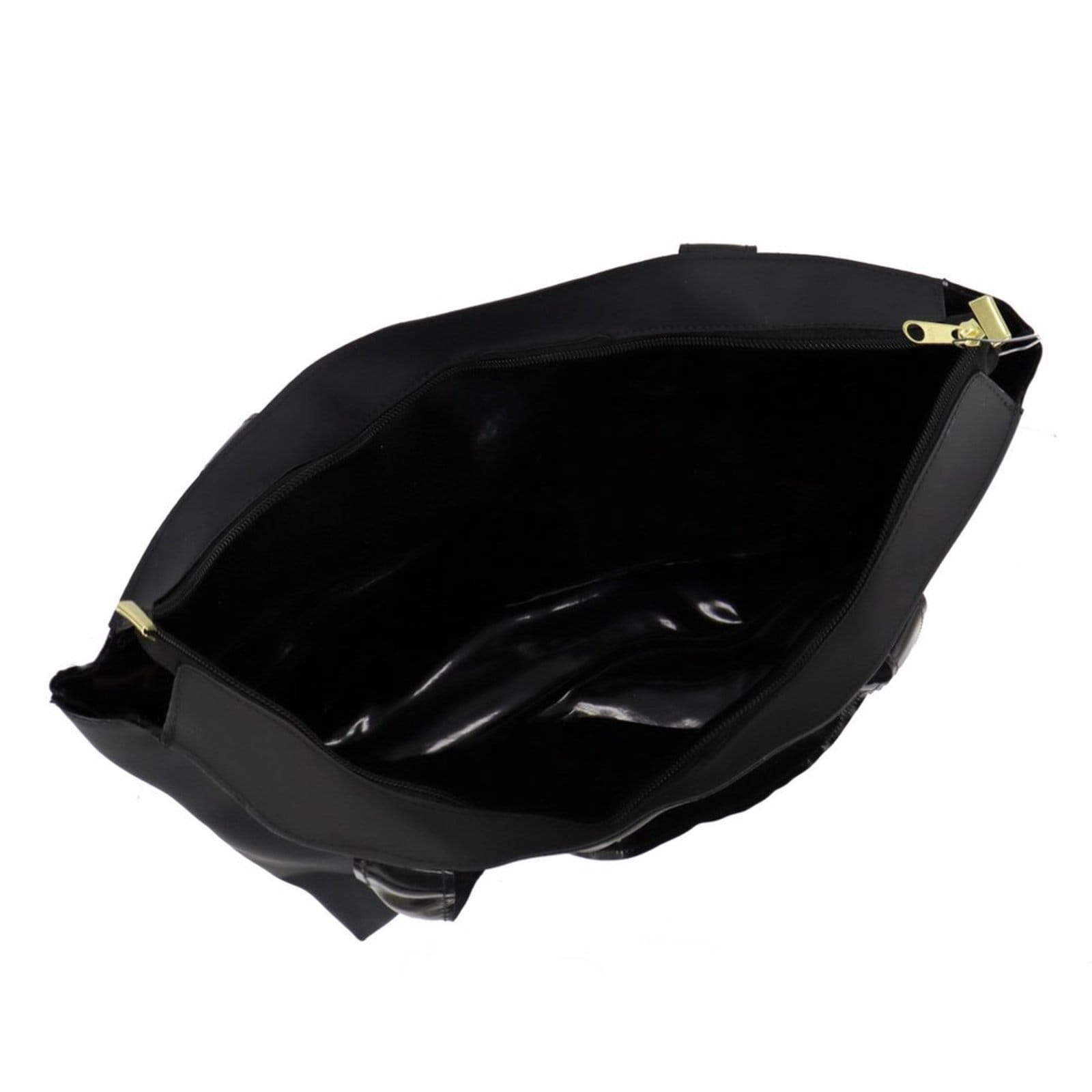 Vista 2 Bolsa de Praia Feminina Sacola Bolsa Academia Grande Preta Lavini Shoes preto