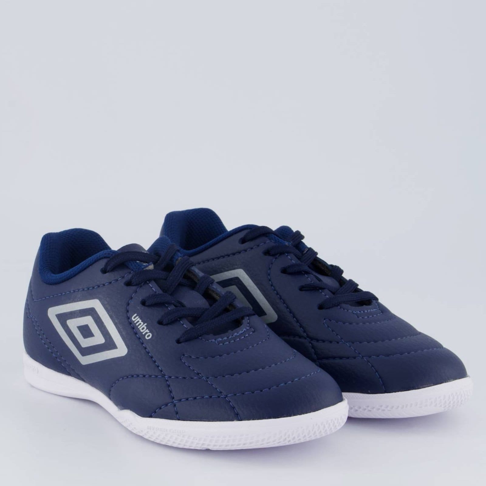 Vista 2 Chuteira Umbro Footballer Futsal Juvenil Marinho Umbro azul marinho