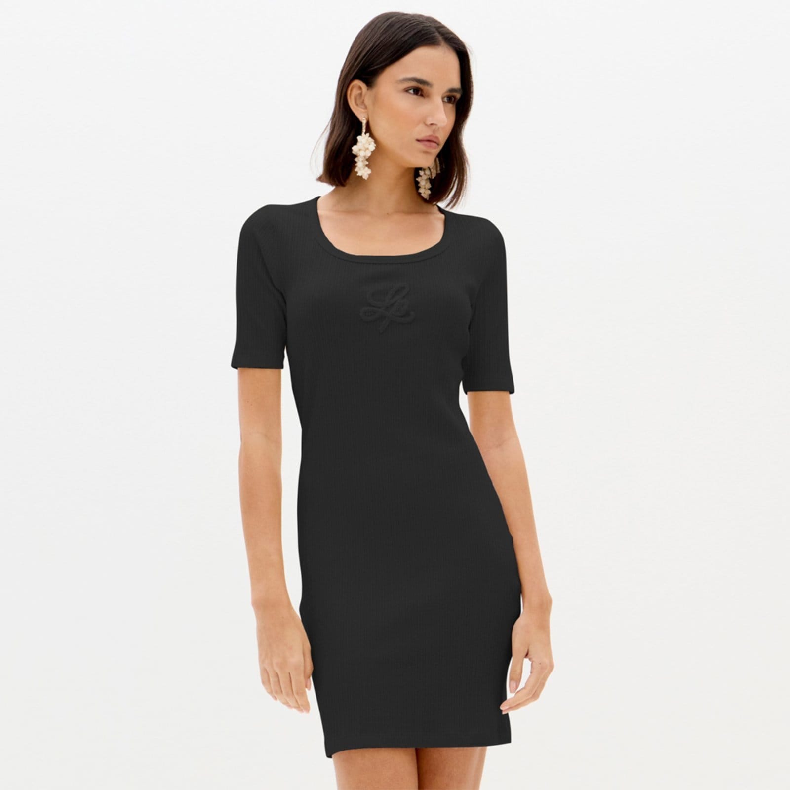 Vestido Curto Lança Perfume Canelado Ve26 Feminino