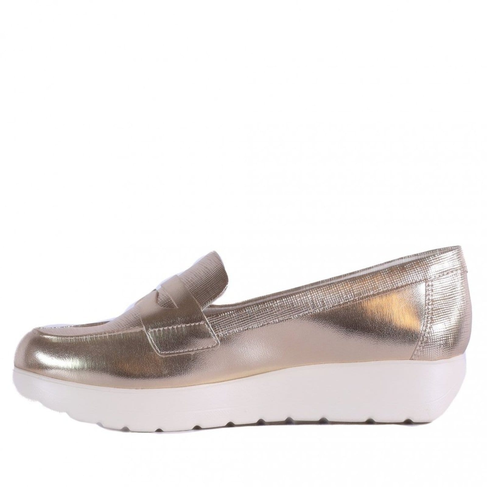 Vista 2 Mocassim Comfortflex Feminino 25-59401 Comfortflex Comfortflex dourado