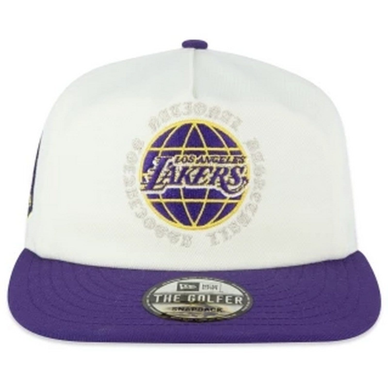 Vista 2 Boné New Era THE GOLFER Los Angeles Lakers NBA Off White new era off-white white