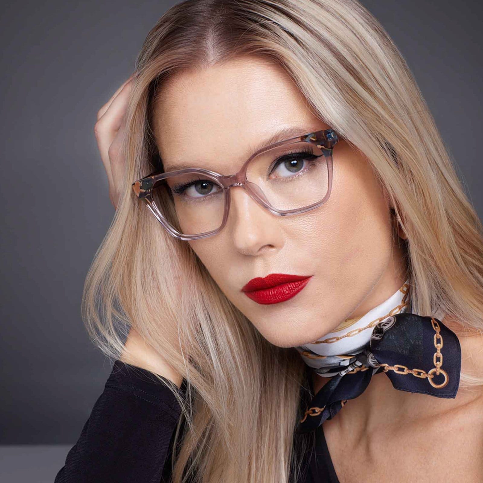 Armação de Óculos Victor Hugo VH1888 07T1 Crystal