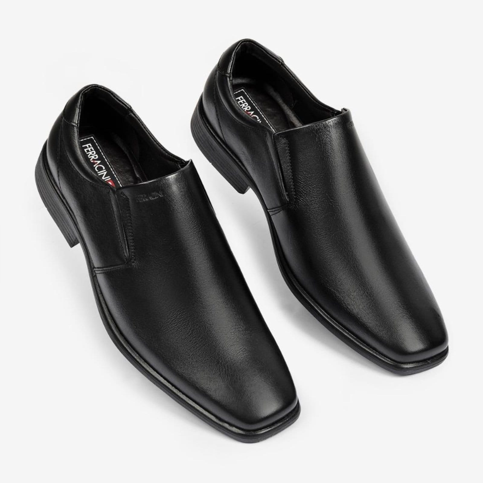 Vista 2 Sapato Social Couro Ferracini Masculino Melnik 5278-645G FERRACINI preto
