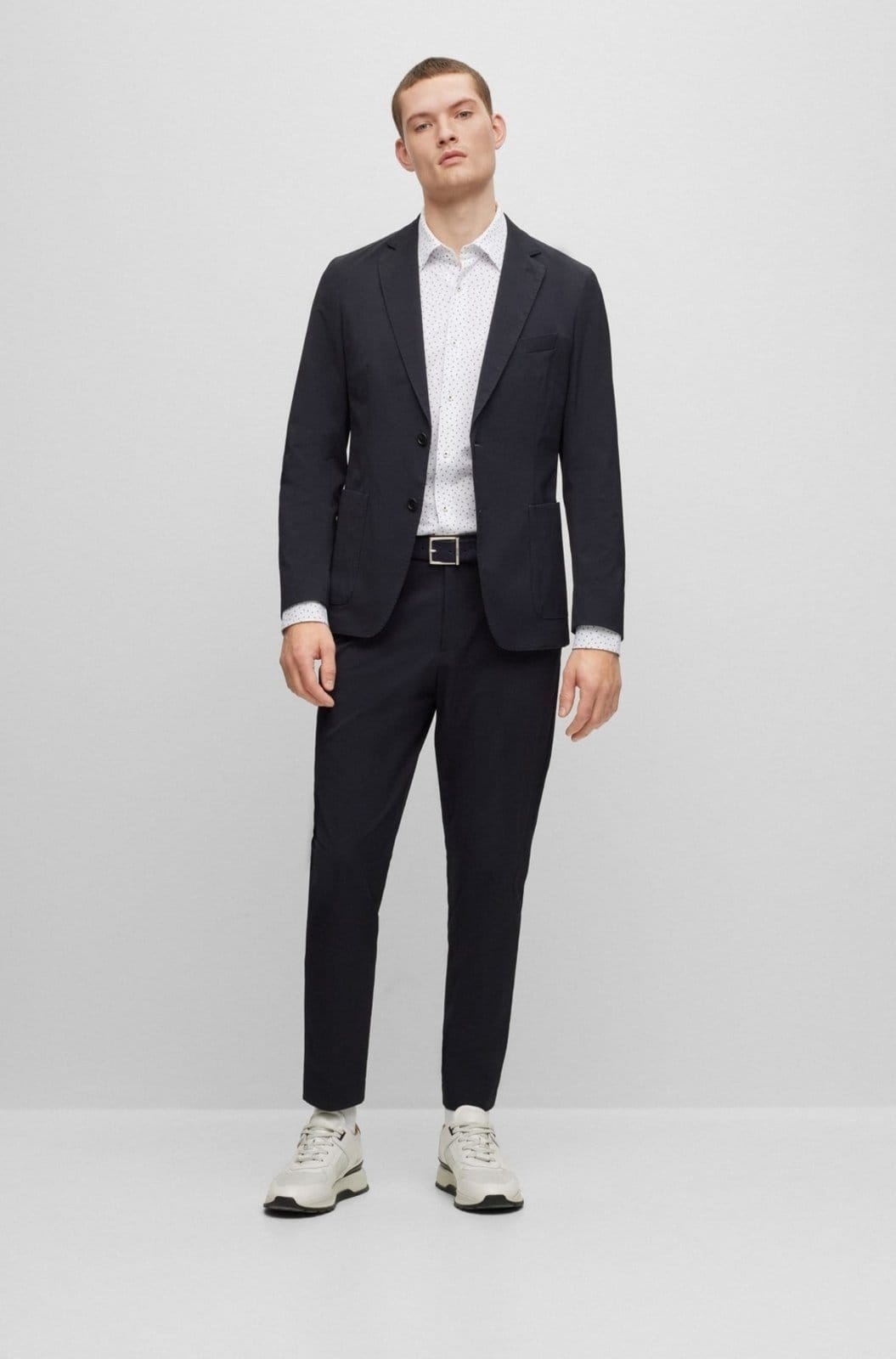 Camisa Slim Fit Em Tecido Stretch Estampado - 2