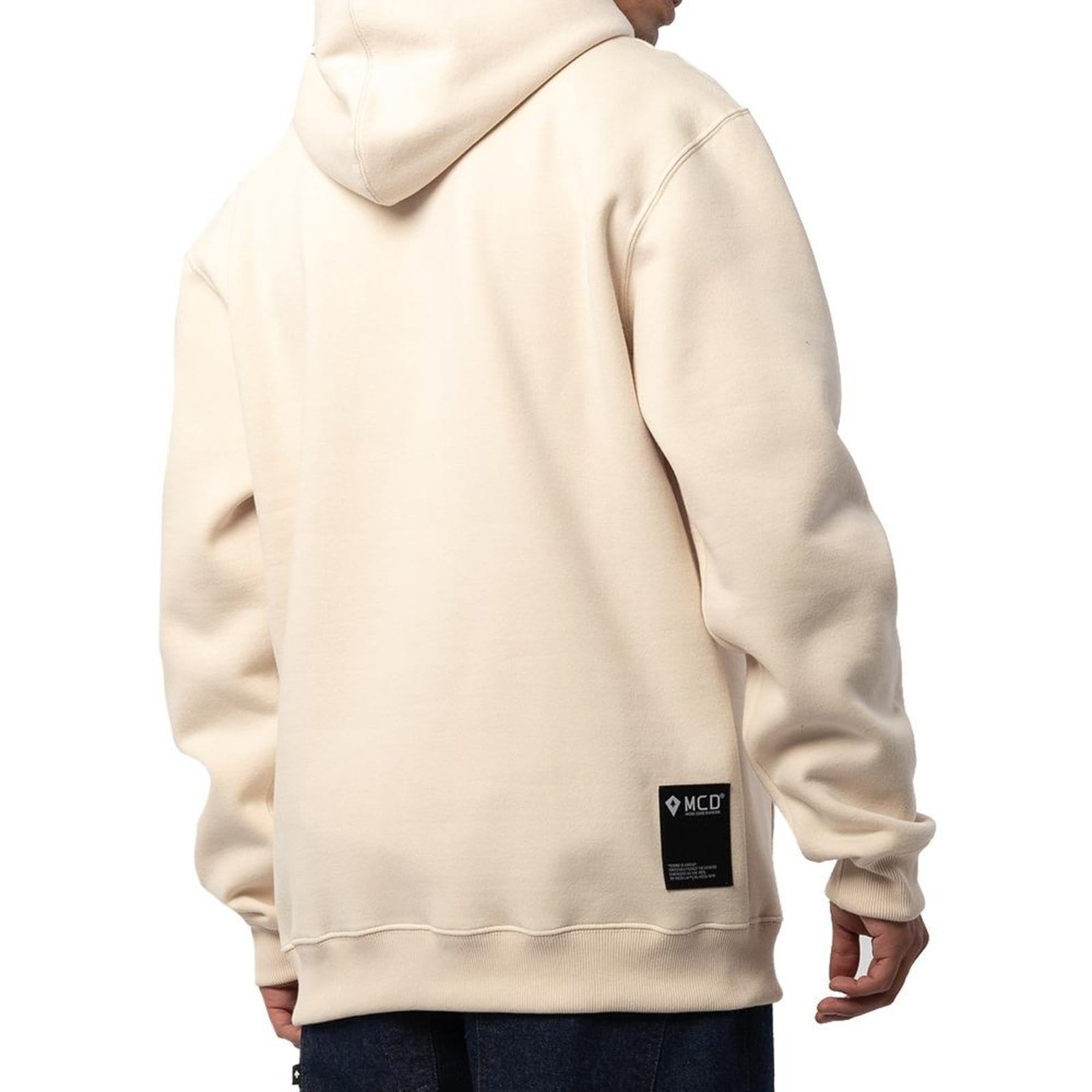 Vista 2 Moletom MCD Canguru MCD Core WT25 Masculino Creme Arcanjo MCD bege
