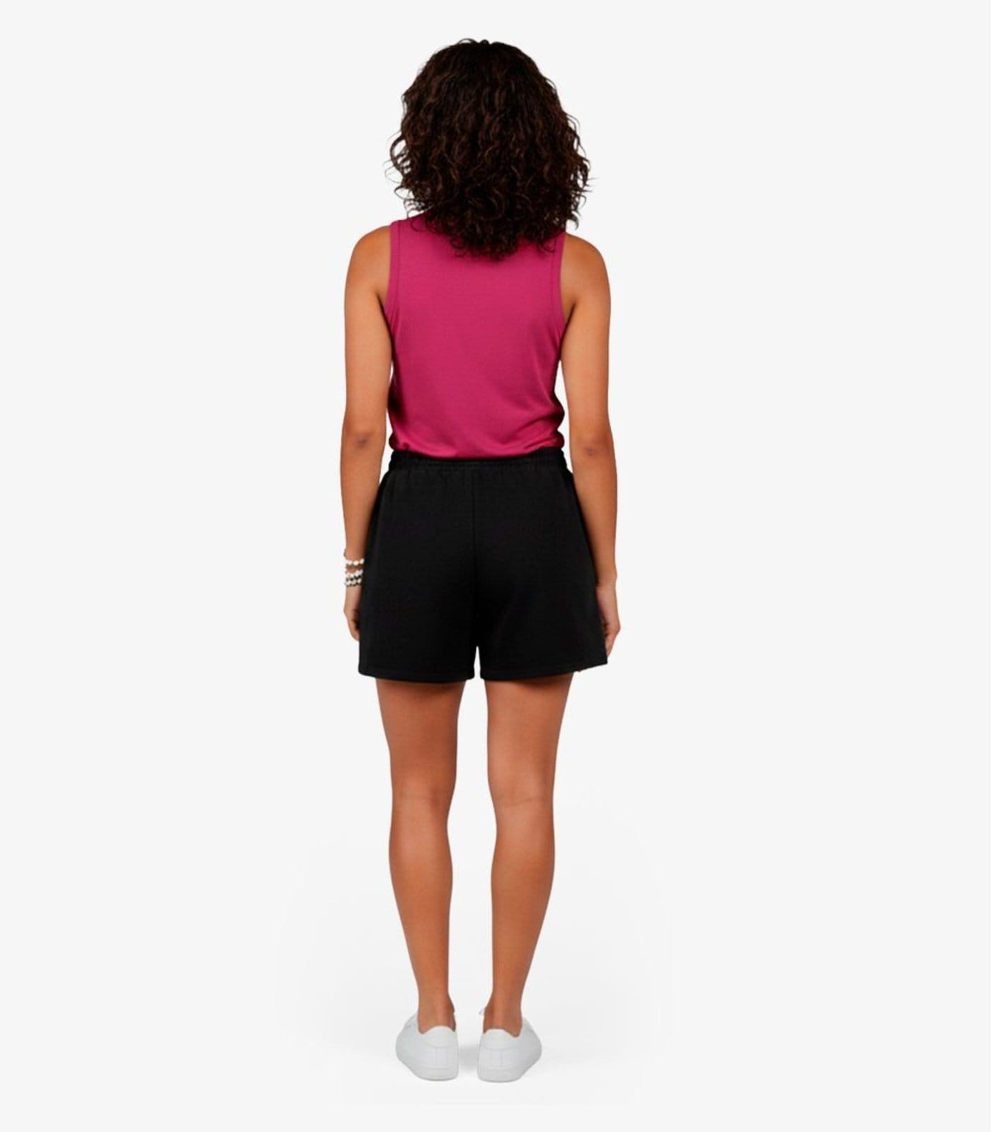 Vista 2 Shorts Feminino Em Plush Infinita Cor INFINITA COR preto