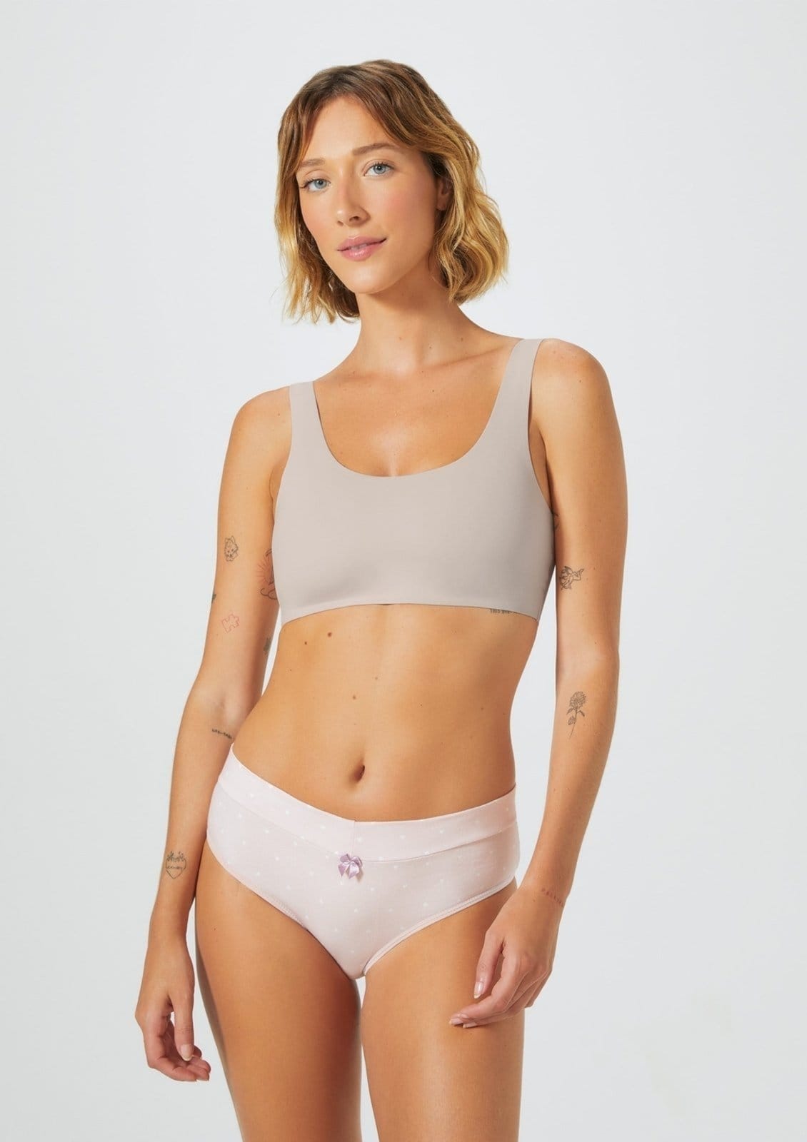 Vista principal Top Alças Largas Corte A Fio Hering HERING INTIMATES rosa