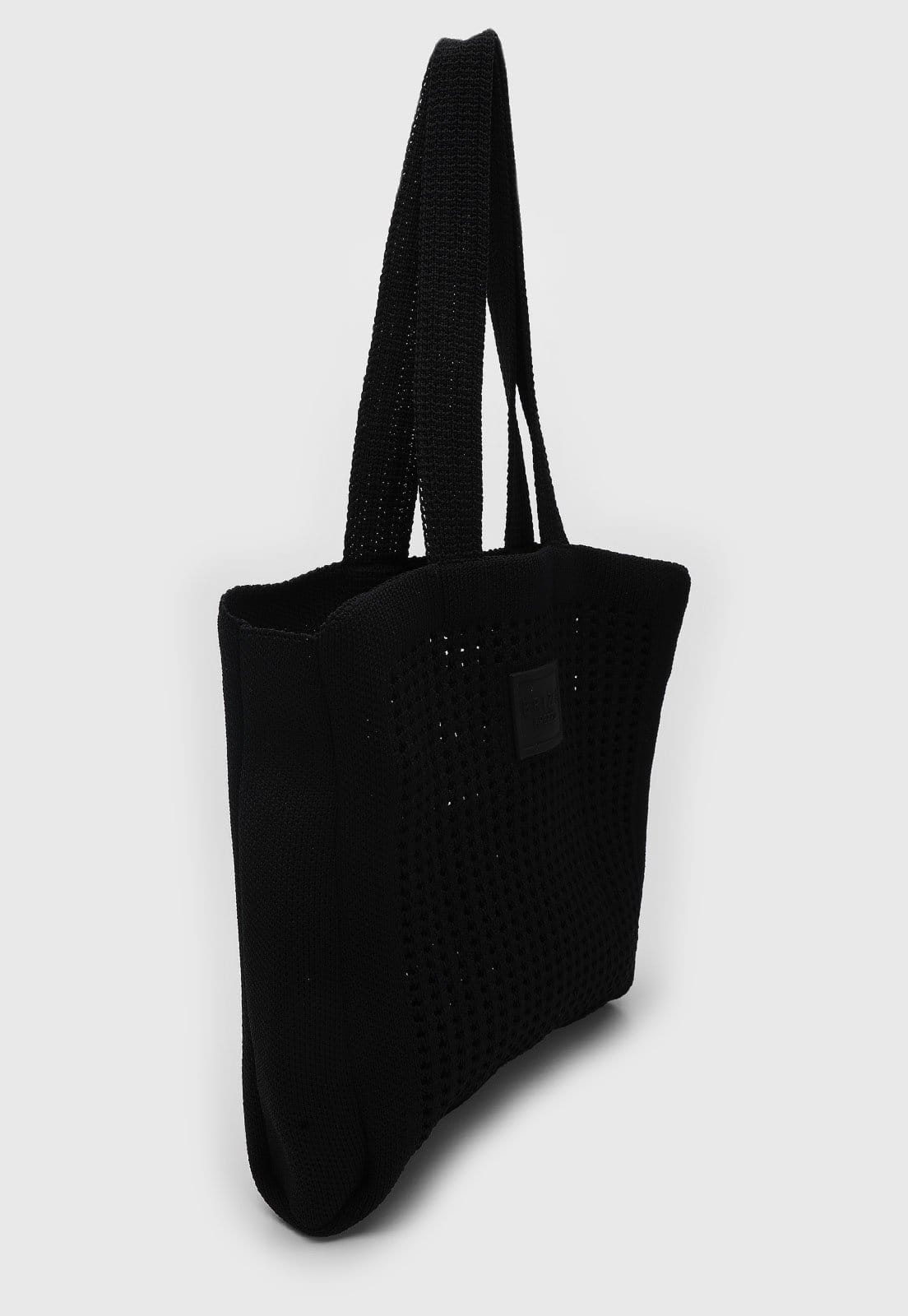 Vista 2 Bolsa Tiracolo Feminina Brizza Arezzo Crochê Preta Brizza Arezzo preto