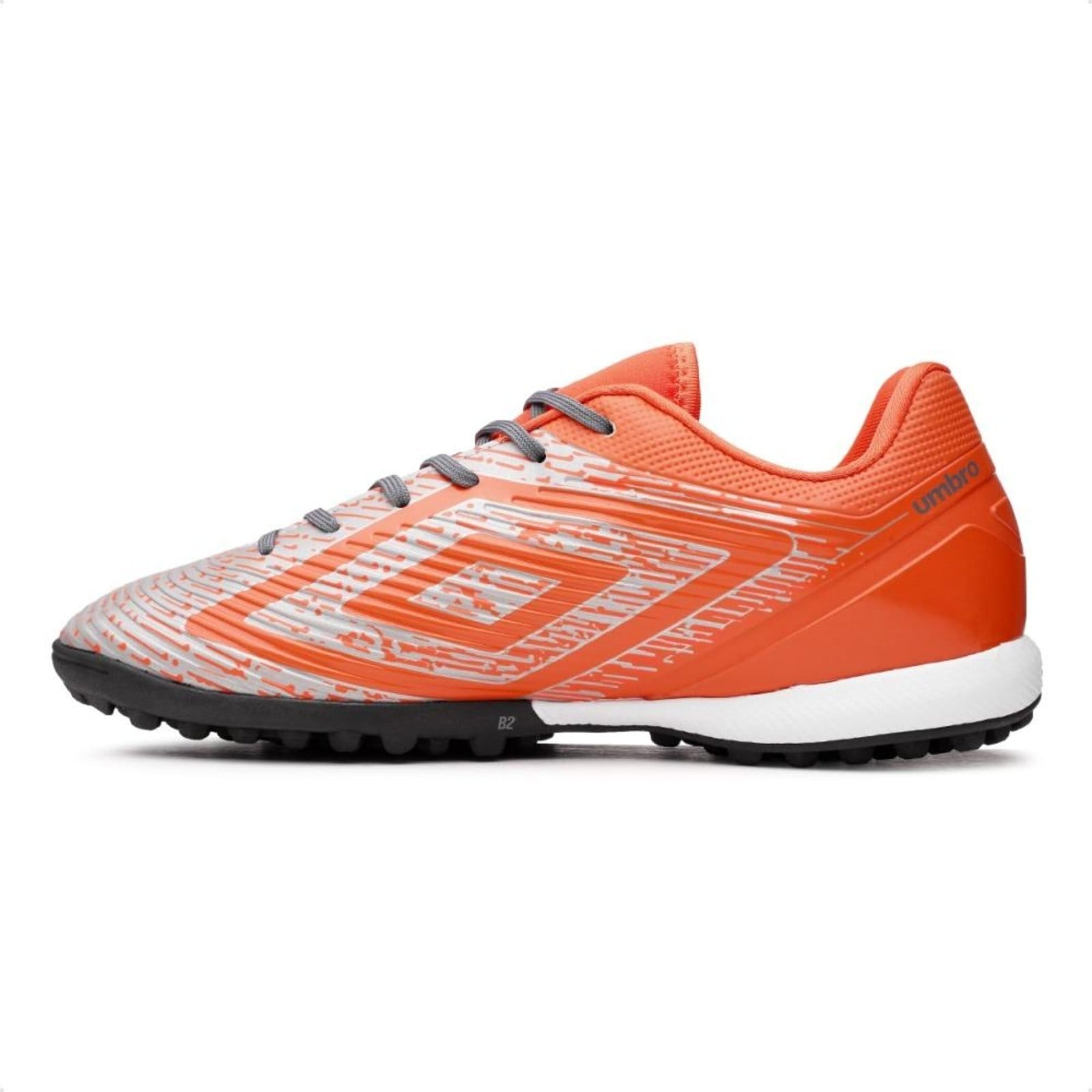 Vista 2 Chuteira Society Umbro Gravity Masculino Umbro laranja