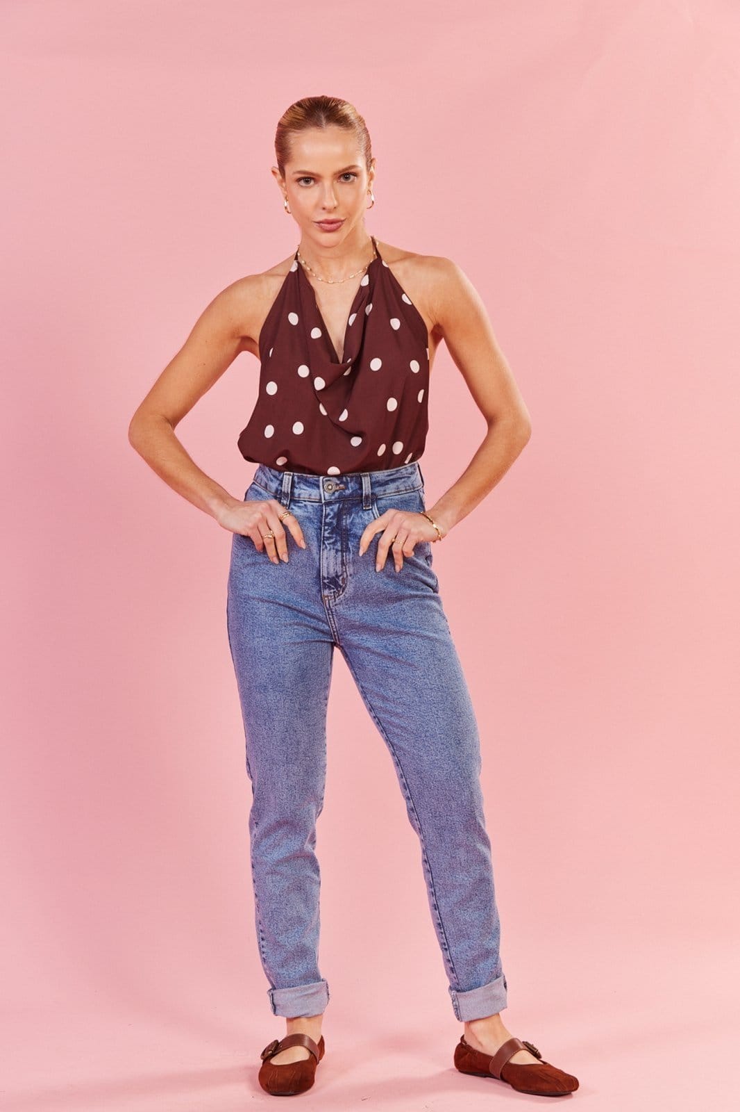 Calça In Love Mom Com Elastano Astride