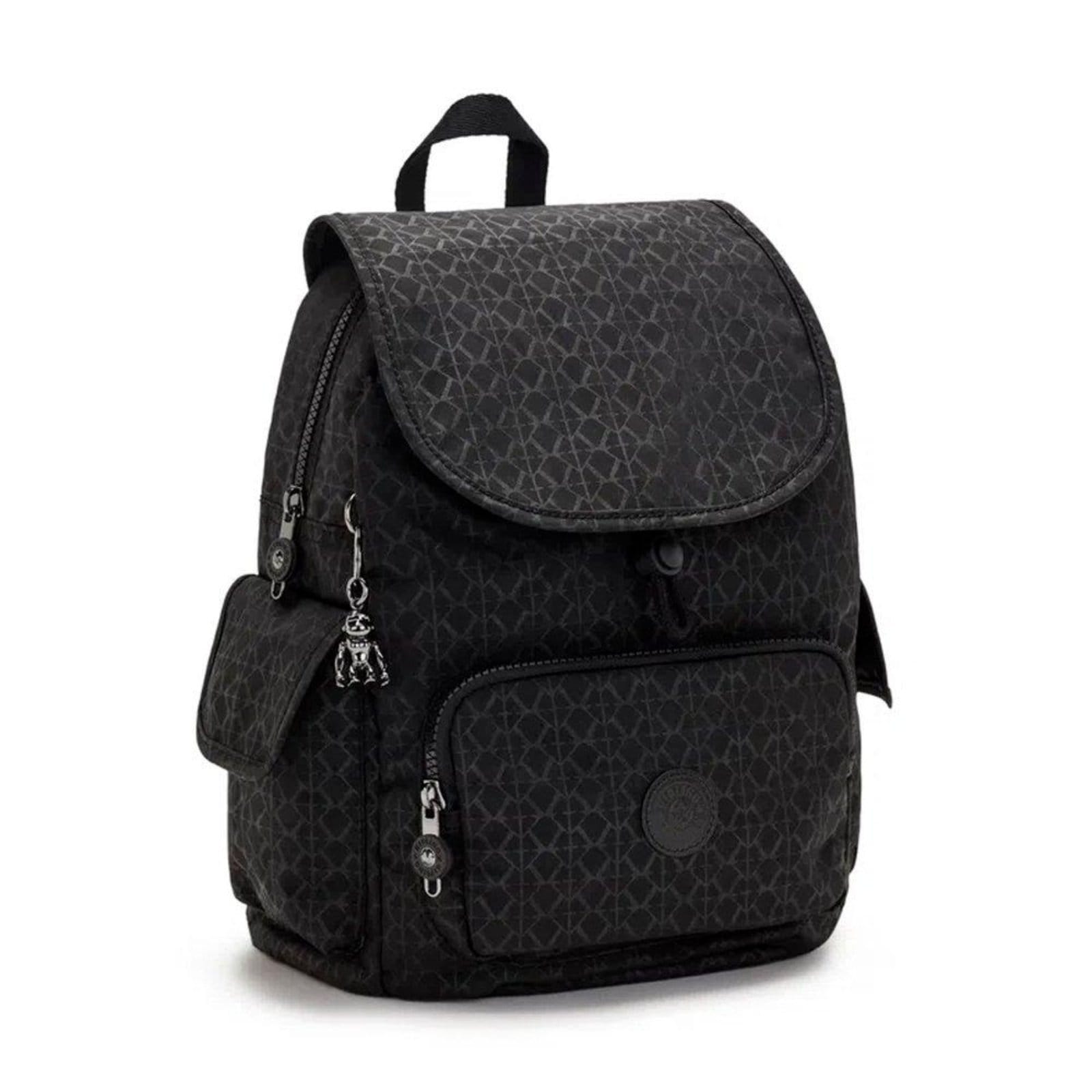 Vista 2 Mochila Kipling City Pack S Signature 13 Litros Preto Kipling incolor