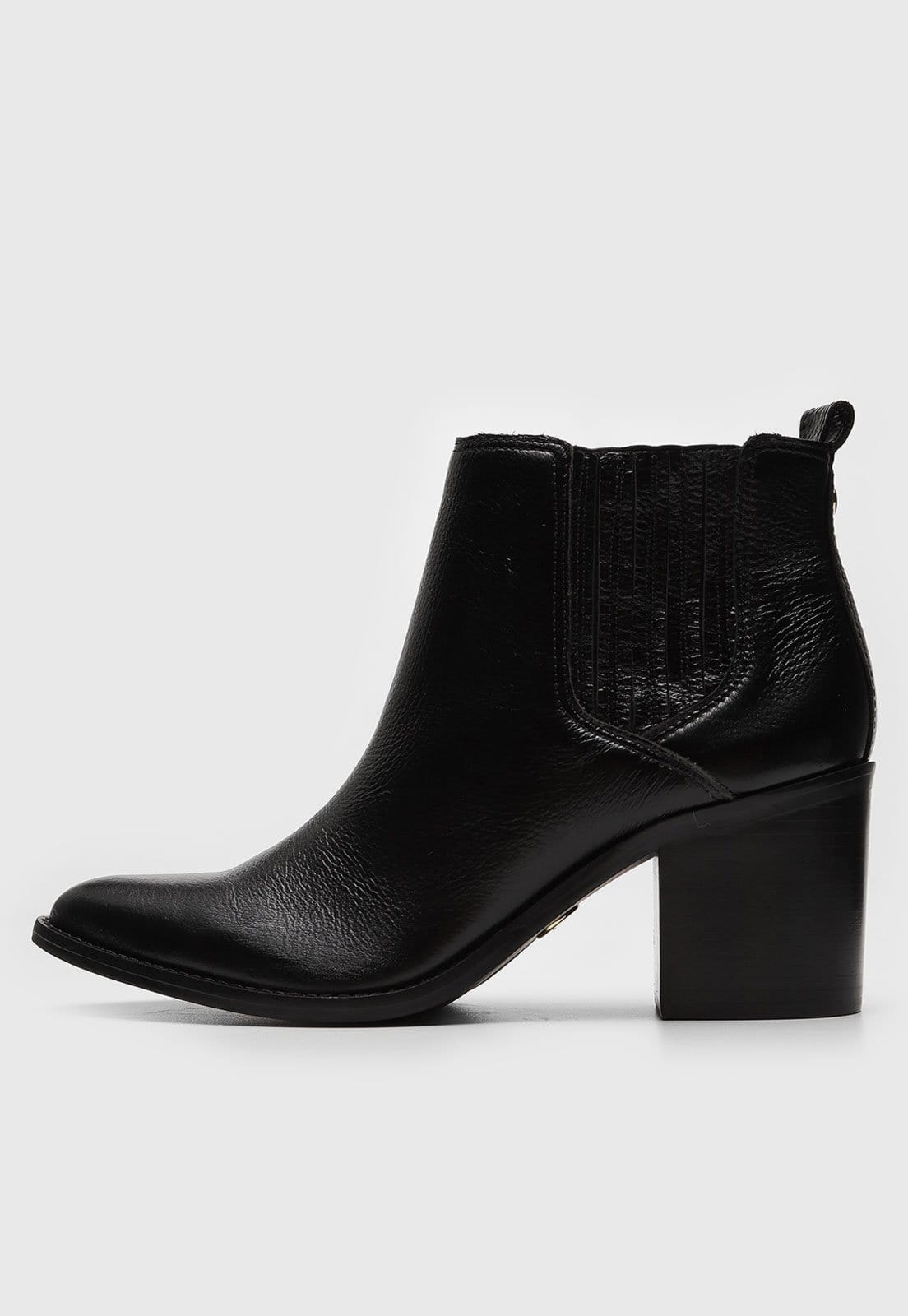 Vista principal Bota Chelsea Jorge Bischoff Cano Curto Preta Jorge Bischoff preto