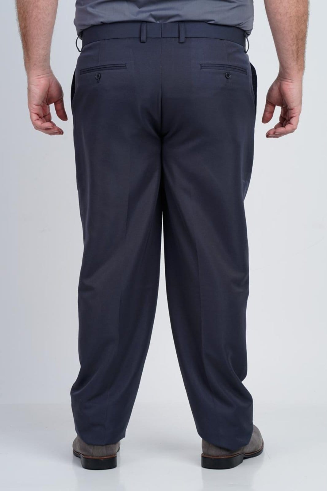 Vista 2 Calça Social Masculina SH Fashion Plus Size Chumbo Confortável Para Dia a Dia SH FASHION cinza