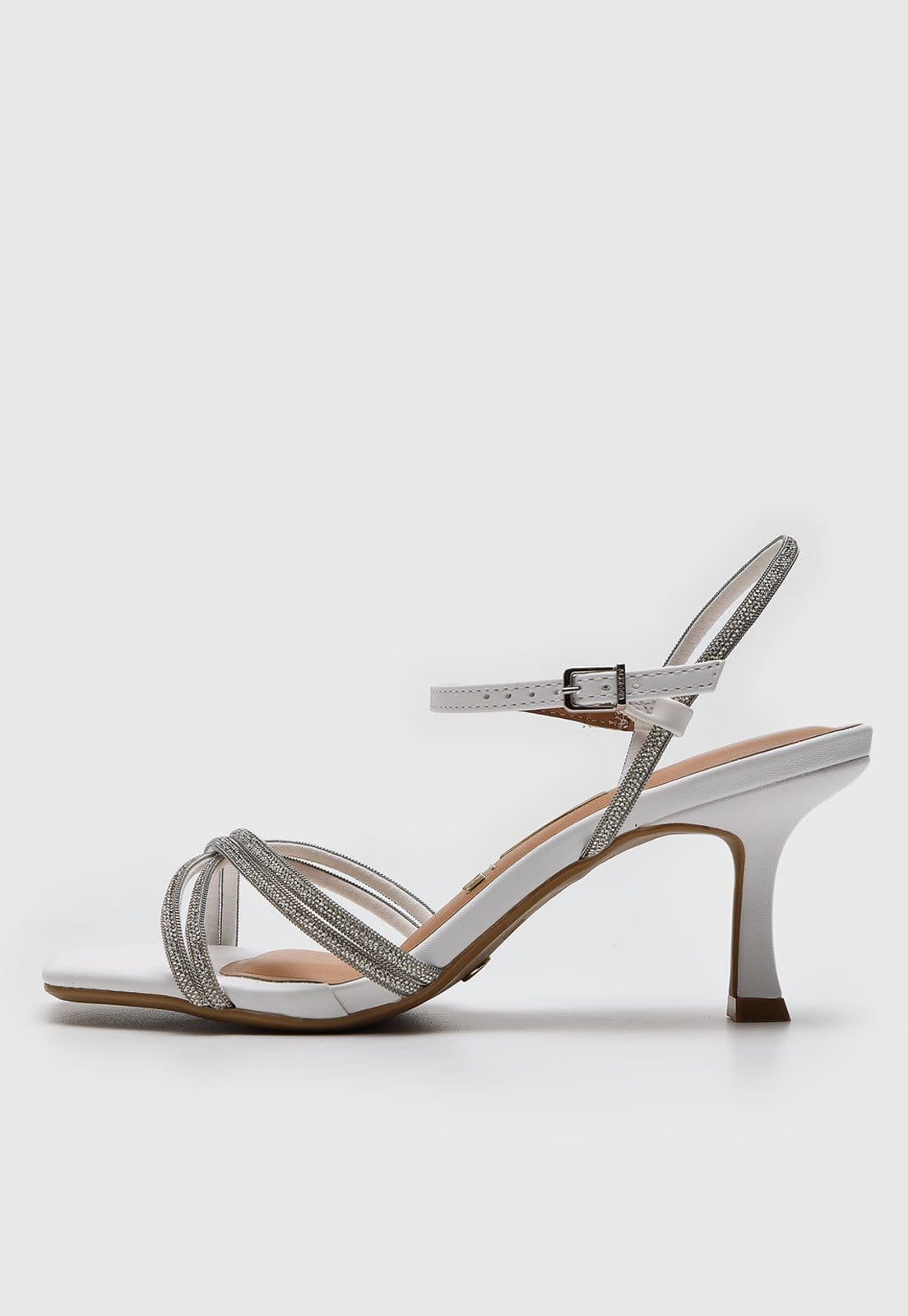 Vista principal Sandália Vizzano Tiras Hotfix Branca VIZZANO branco