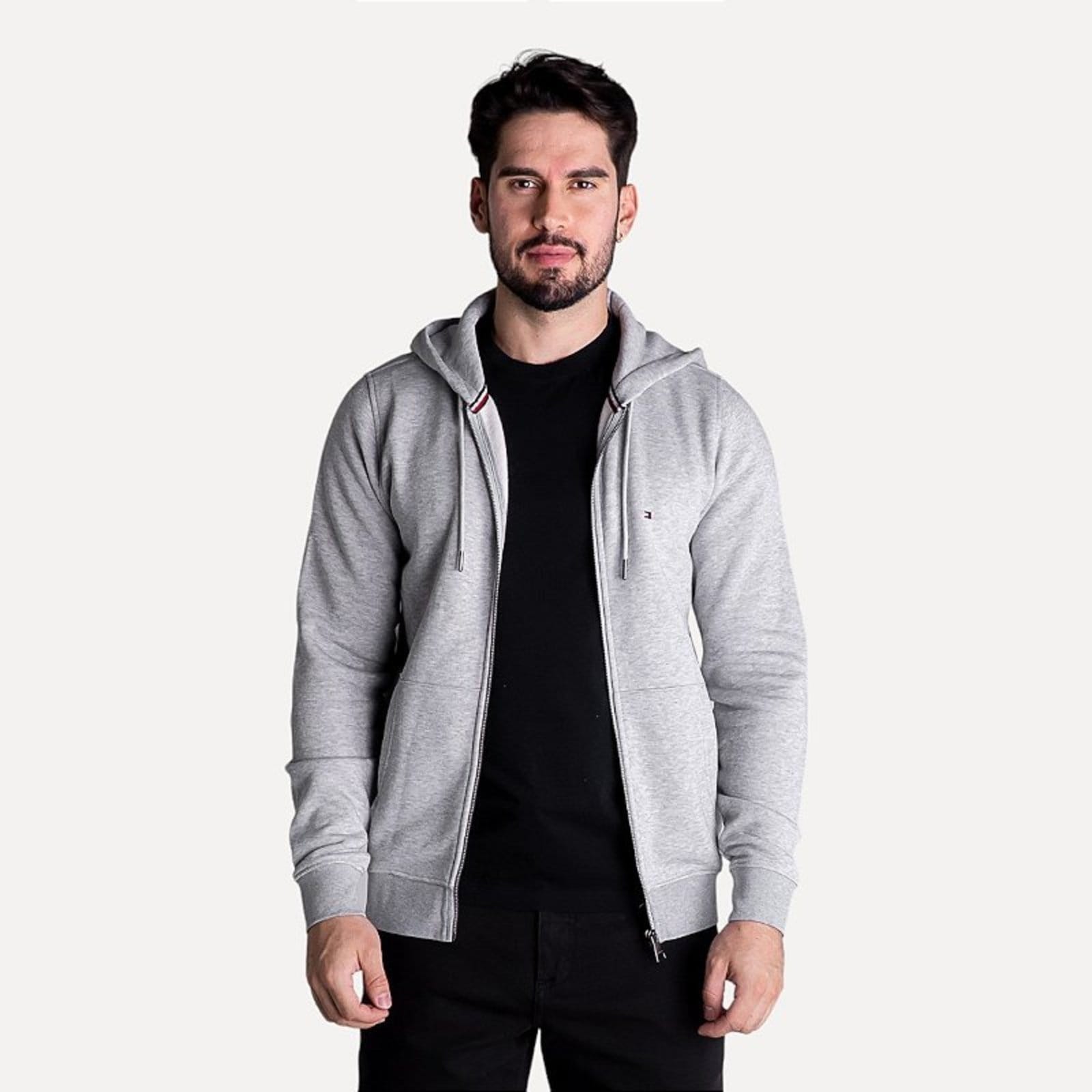 Jaqueta Moletom Tommy Hilfiger Com Zíper