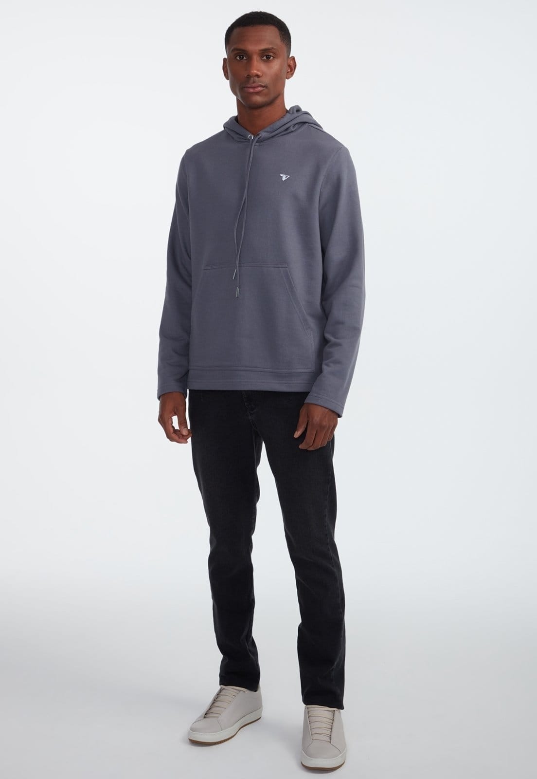 Blusão Moletom Traymon Com Capuz Chumbo