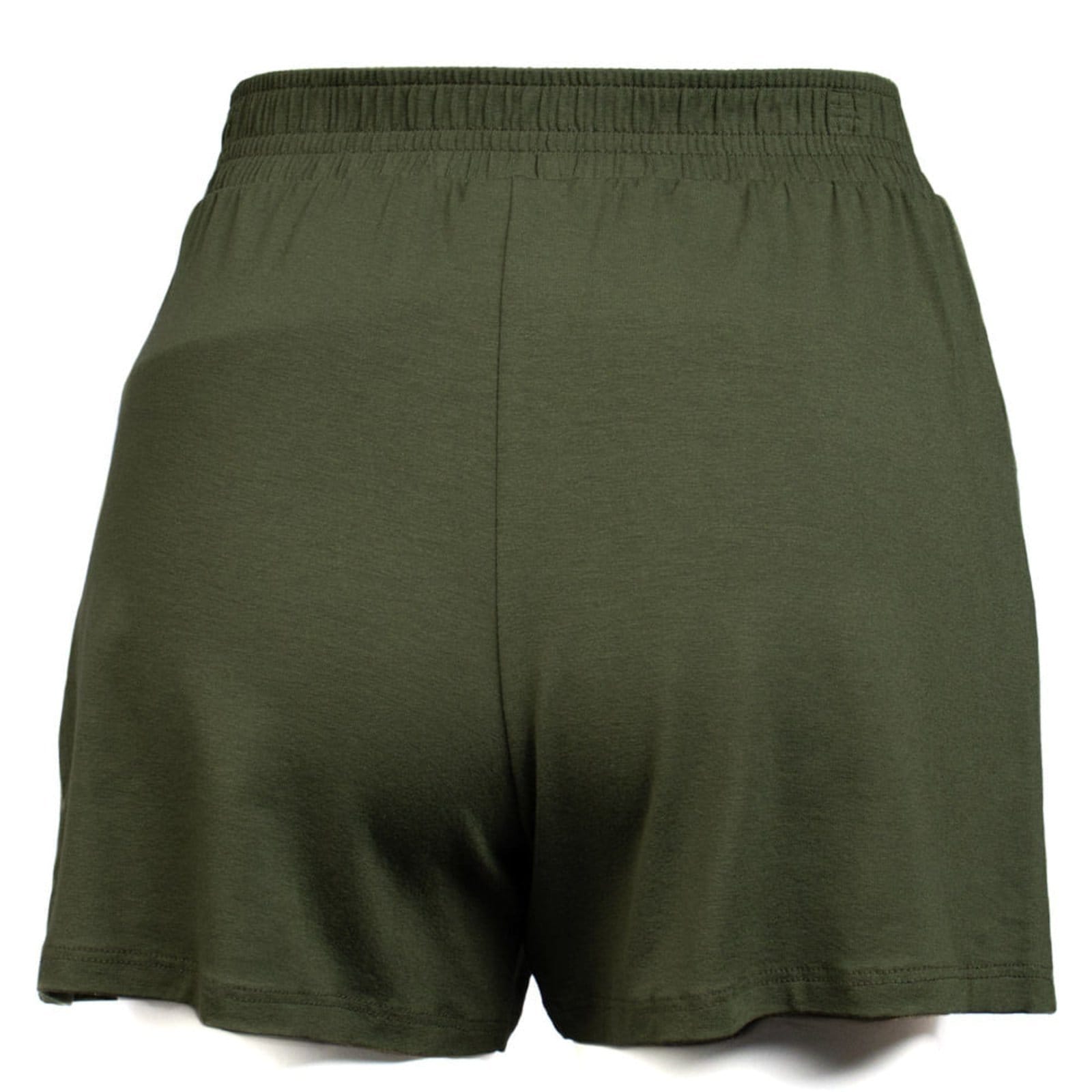 Vista 2 Short Feminino Feliny Bolsos e Cordão Feliny verde