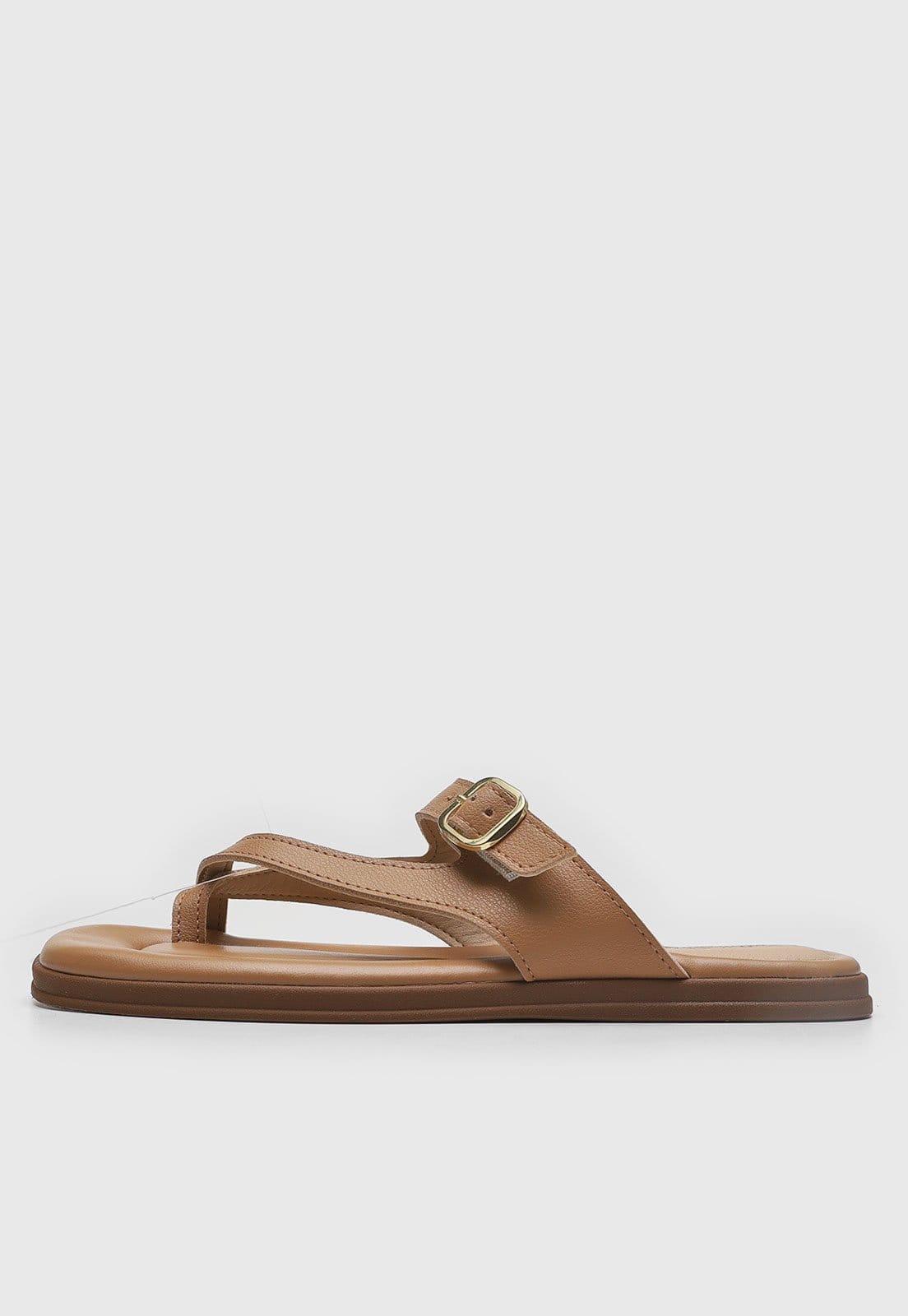 Vista principal Rasteira Feminina Modare Aberta Tiras Fivela MODARE caramelo