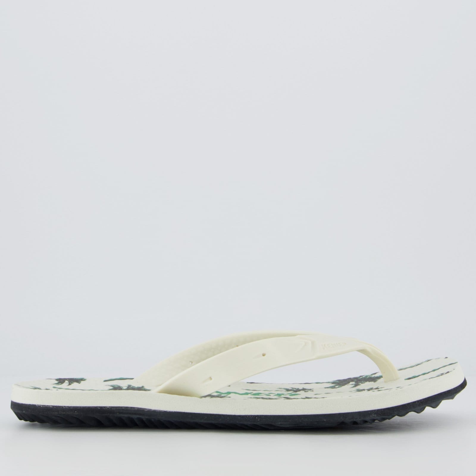 Vista 2 Chinelo Kenner Summer Tropical Off White 745 branco white