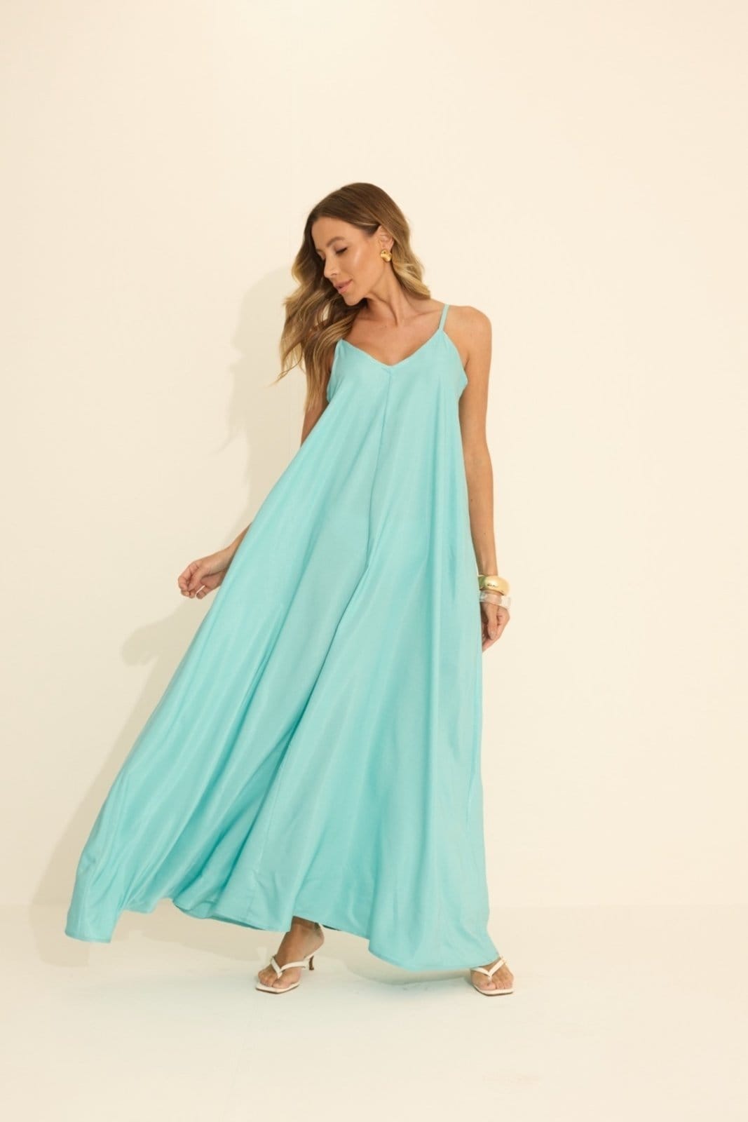 Vista principal Vestido Vanibele Amplo Vanibele azul