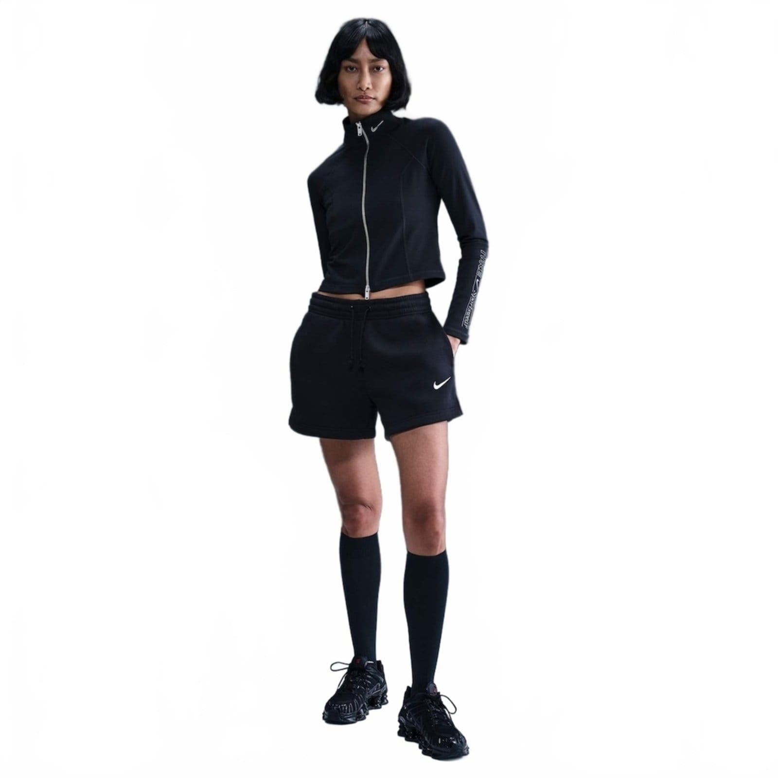 Vista principal Shorts Nike Sportswear Phoenix 4IN Feminino Nike preto