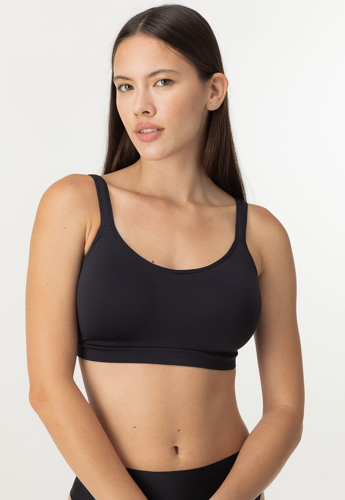 Vista 2 Sutiã Liz Meia Taça Sutop Essentials Liz preto