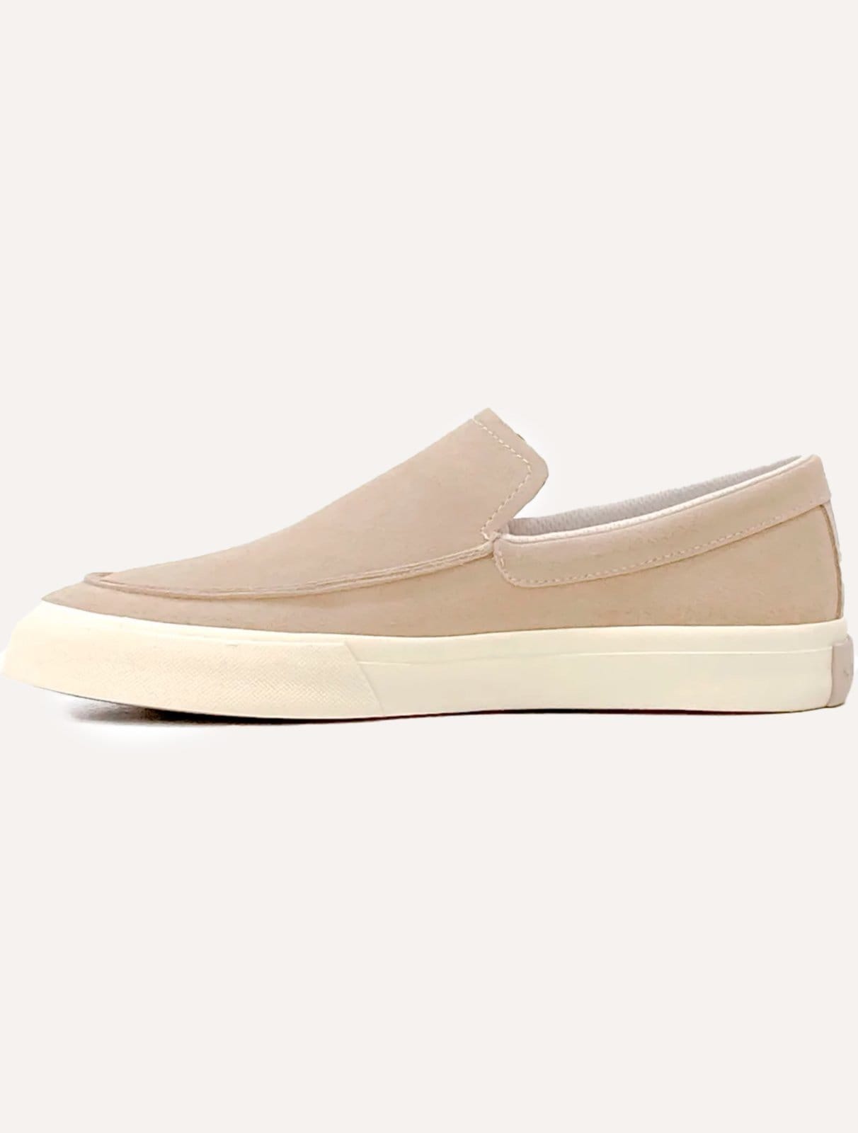 Vista 2 Tênis Aramis Masculino Slip On Easy Drive Suede Off-White Aramis off-white white