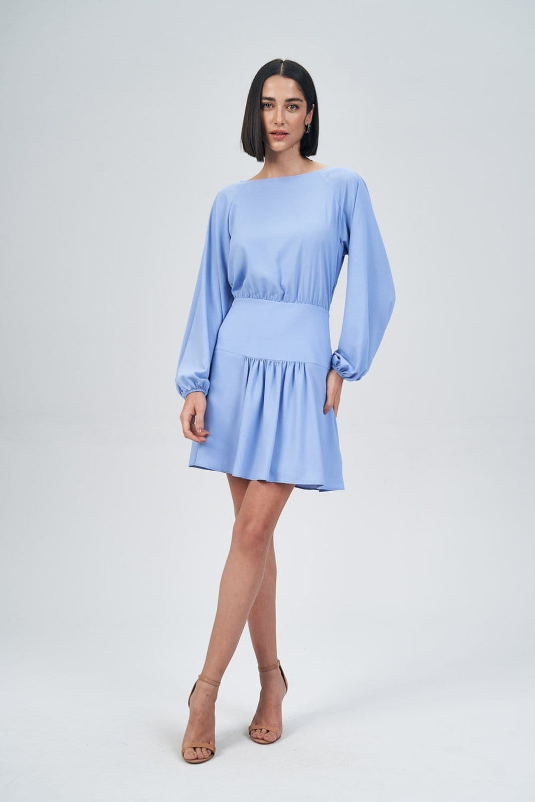 Vestido Manga Longa Bufante Feminino Acostamento