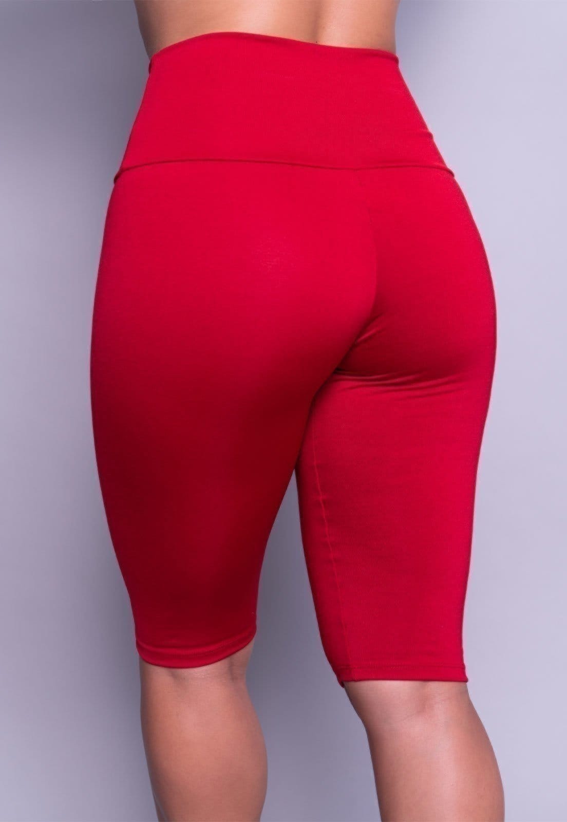 Vista 2 Bermuda Vekyo Legging Fitness Vermelha VEKYO vermelho