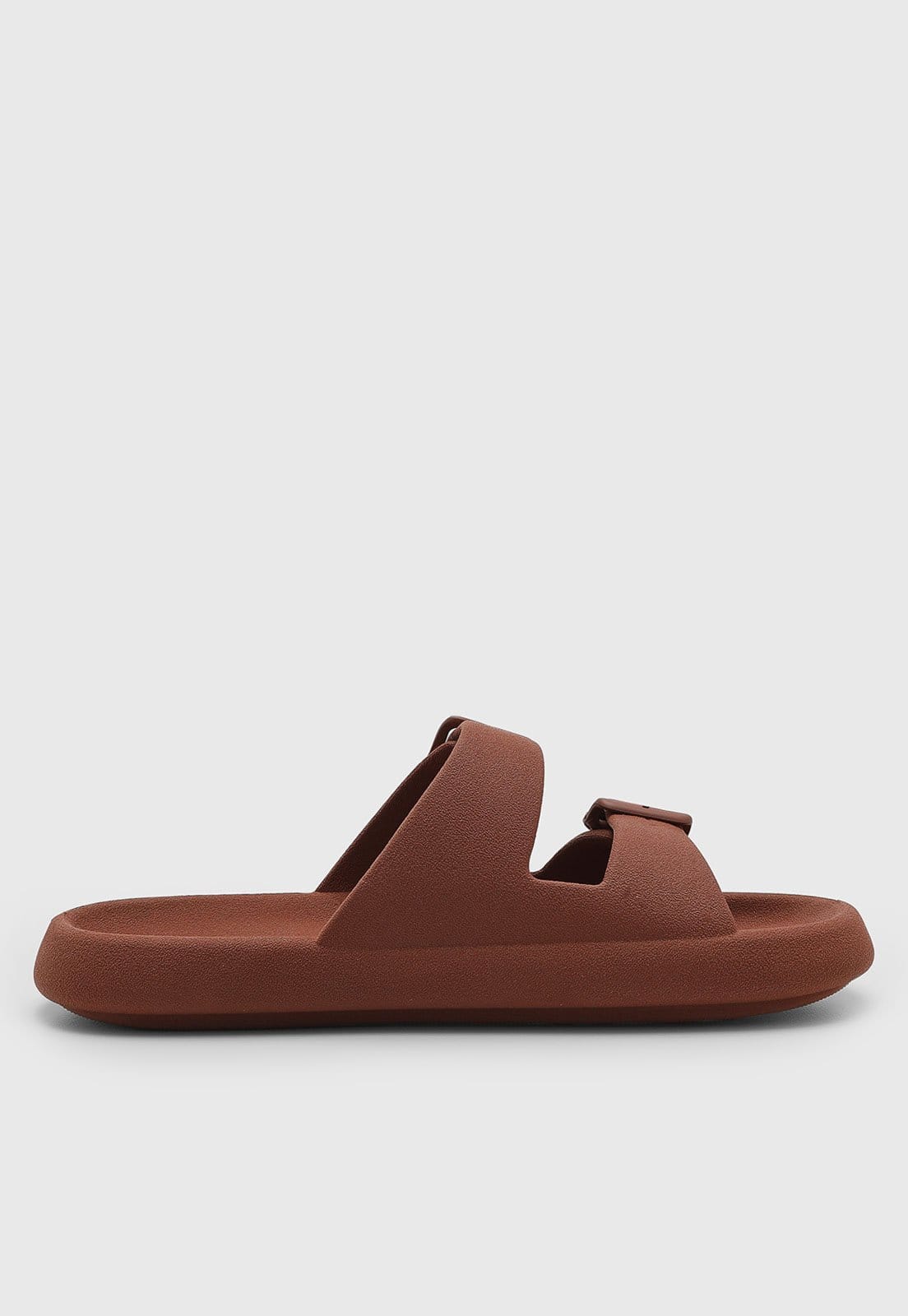 Vista 2 Rasteira Feminina Colcci Tiras Largas Fivela Ajustável Colcci marrom