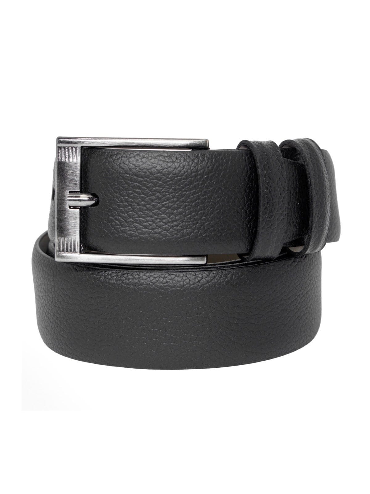 Cinto Masculino Fasolo Estreito Social Couro Floater Confortável Fivela Prata - 2