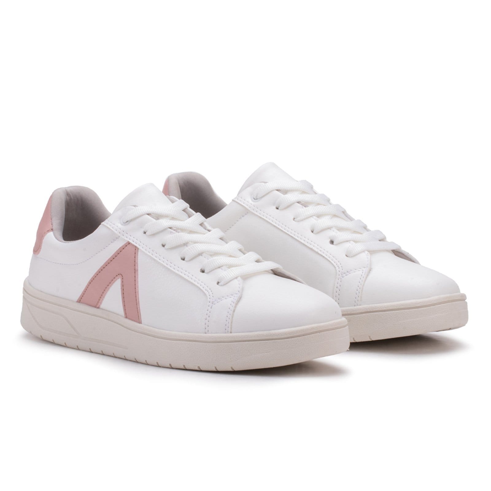 Vista principal Sapato Feminino Rosa Tenis Casual Moda Blogueira Original Estilo Shoes branco/rosa rosa