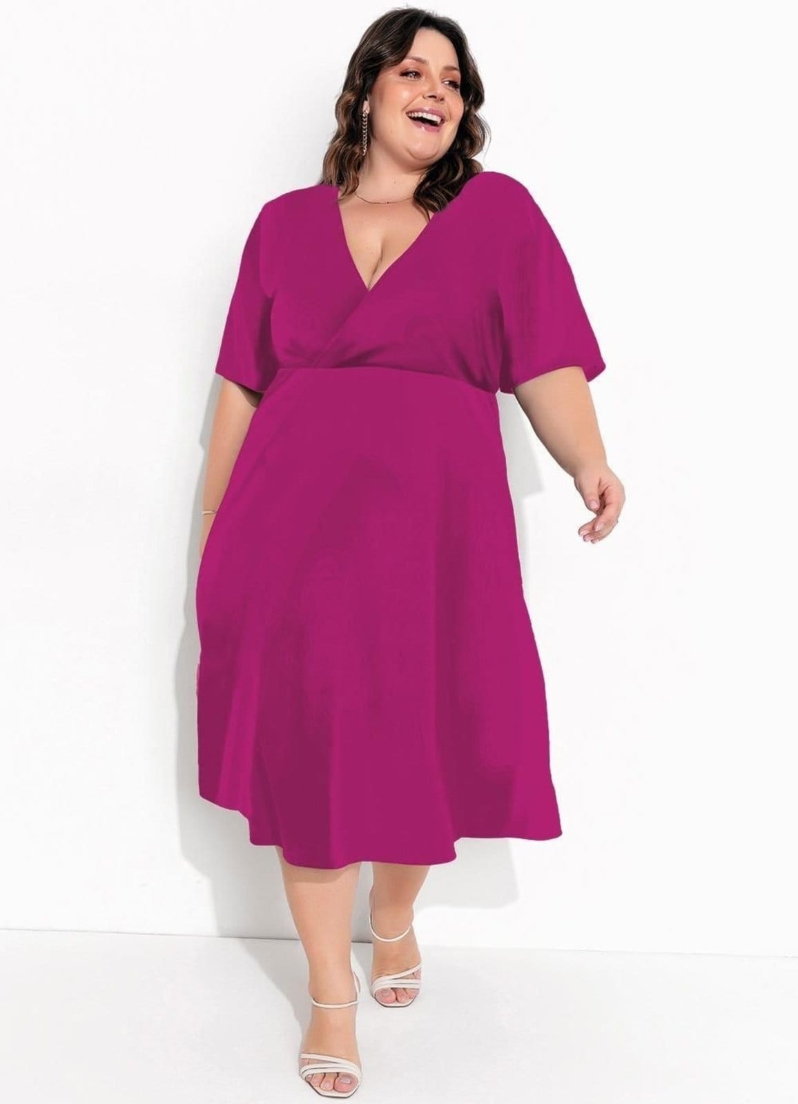 Vista principal Vestido Em Malha Pink Marguerite rosa pink