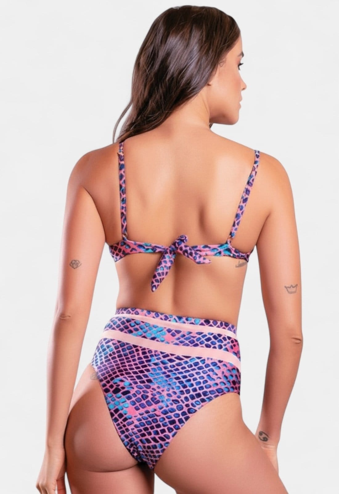 Vista 2 Biquíni Areia Branca Praya Hot Pant Cobra Areia Branca roxo